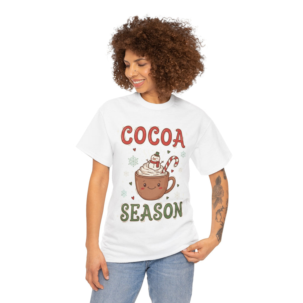 Cocoa Season Christmas Shirt – Cute Hot Cocoa Holiday Tee