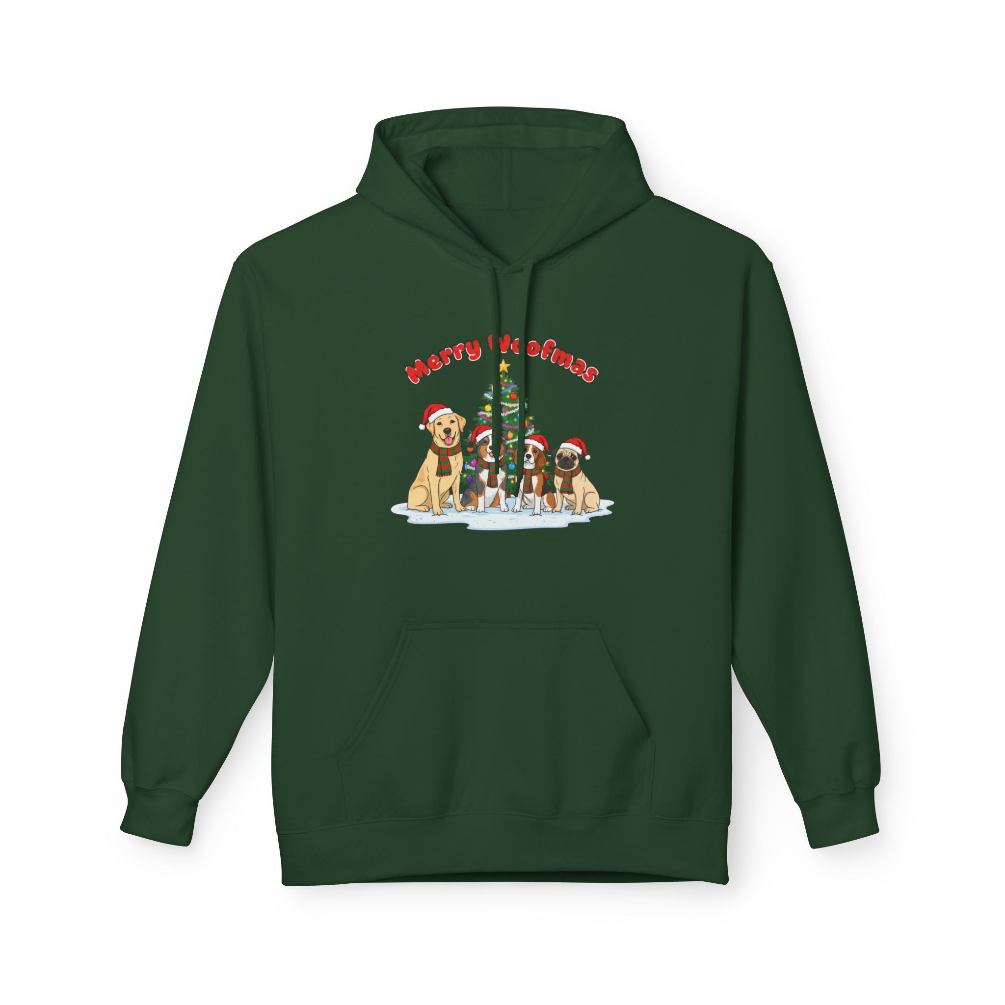 Festive Christmas Hoodie with Merry Christmas Design