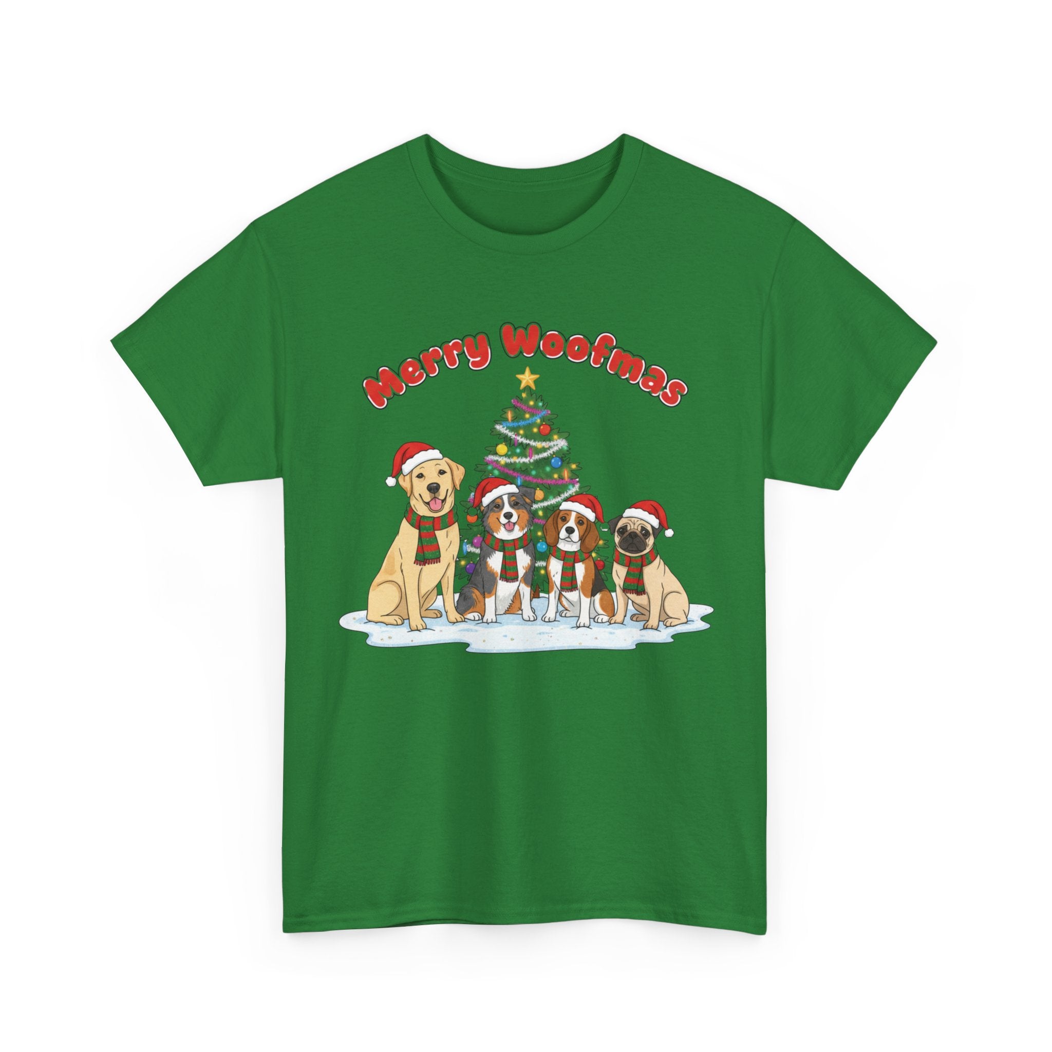 Merry Woofmas Unisex Heavy Cotton Tee