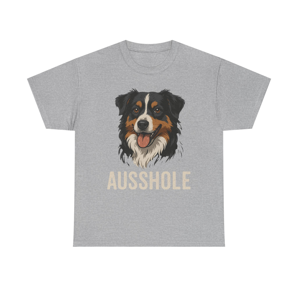 Funny Dog Lover Tee, Unisex Heavy Cotton T-Shirt, Aussie Humor Gift, Pet Owner Apparel, Cute Canine Shirt, Dog Owner Present