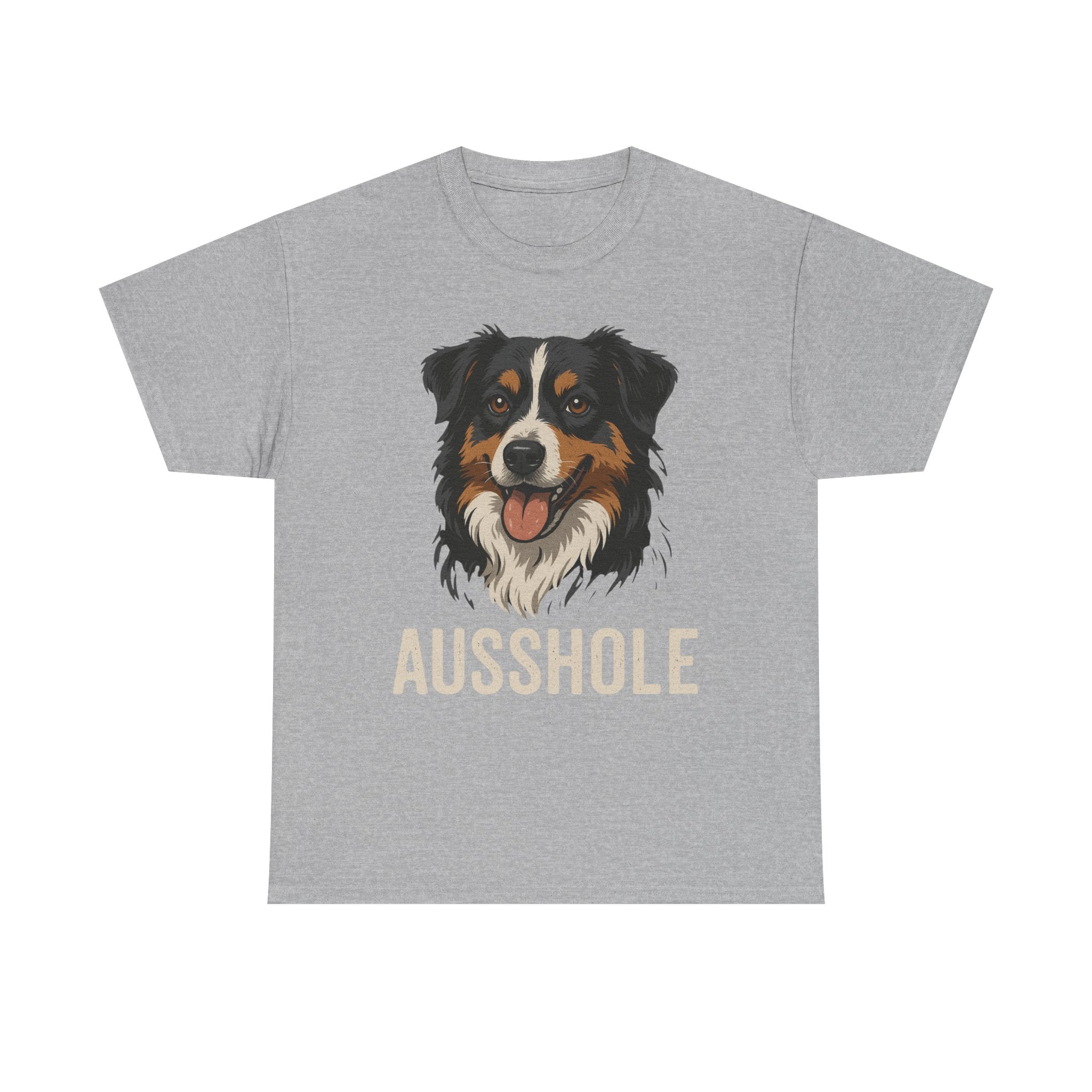 Funny Dog Lover Tee, Unisex Heavy Cotton T-Shirt, Aussie Humor Gift, Pet Owner Apparel, Cute Canine Shirt, Dog Owner Present