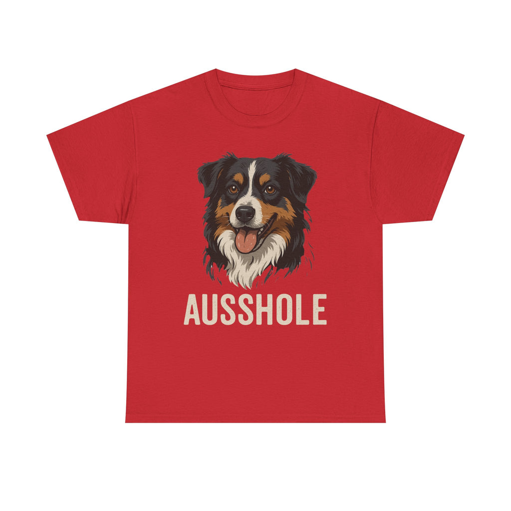 Funny Dog Lover Tee, Unisex Heavy Cotton T-Shirt, Aussie Humor Gift, Pet Owner Apparel, Cute Canine Shirt, Dog Owner Present