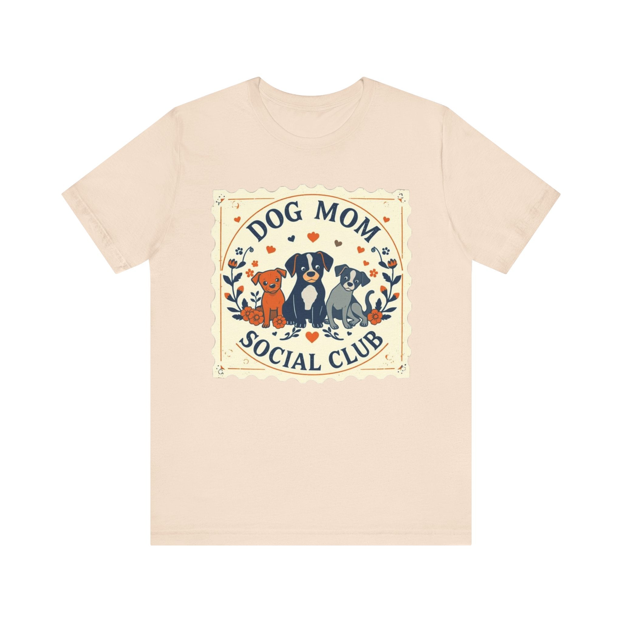 Dog Mom Social Club Tee, Dog Lover Gift, Unisex Graphic T-Shirt, Pet Owner Apparel, Cute Animal Tee, Gift for Dog Moms