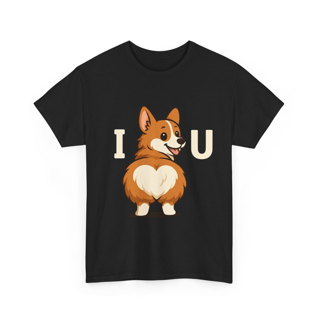 Corgi Love Unisex Tee - Cute Dog Shirt, I U Shirt, Pet Lover Gift, Casual Wear, Birthday Gift, Animal Lover Apparel