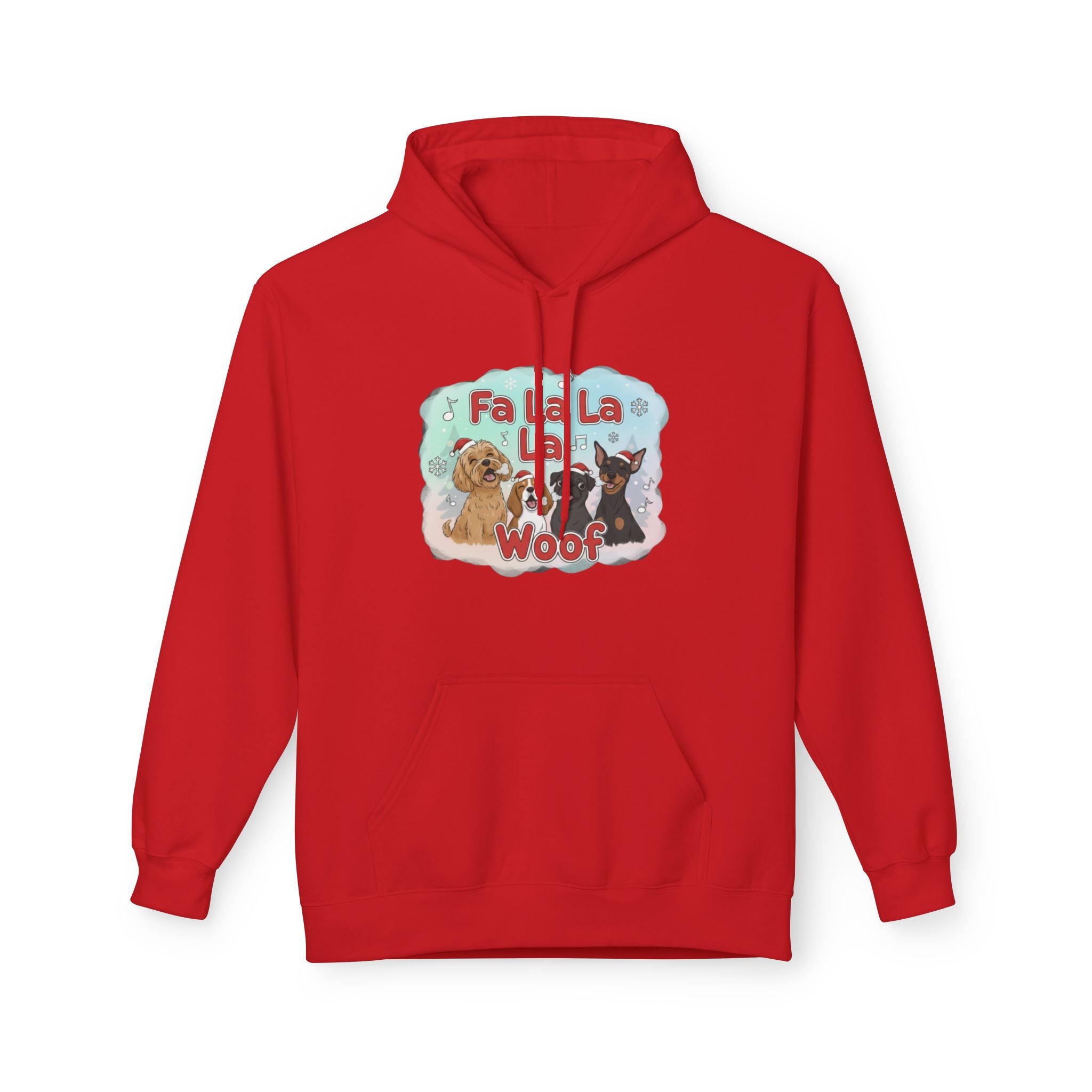Festive Dog Lover Hoodie - 'Fa La La La Woof'