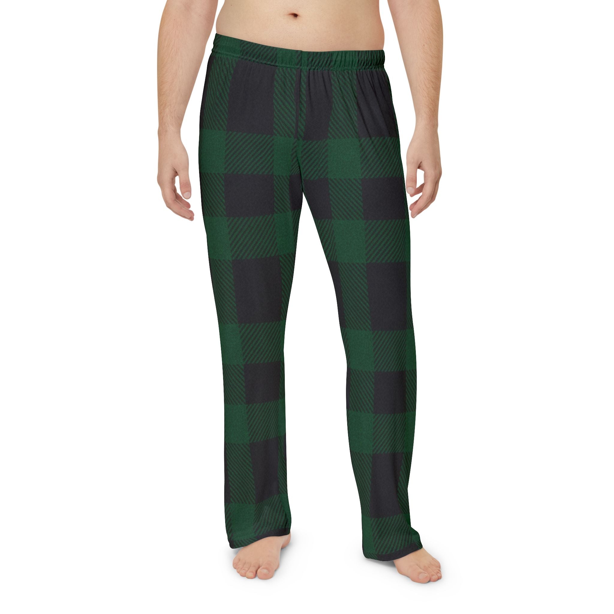 Buffalo Plaid Pajama Bottoms – Christmas Special in Green & Black