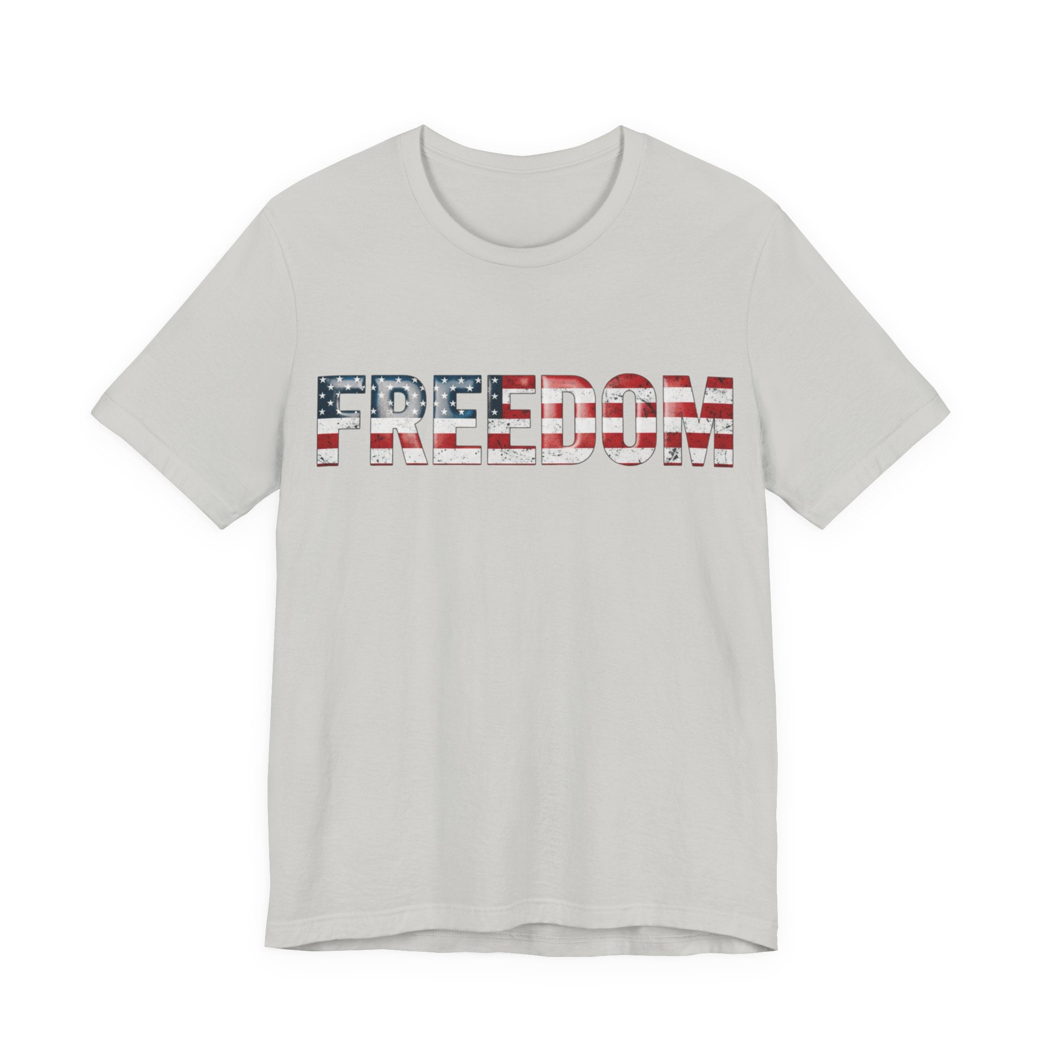 Patriotic Freedom Tee, Unisex T-Shirt, USA Flag Shirt, American Freedom Shirt, Gift for Independence Day, Casual Wear