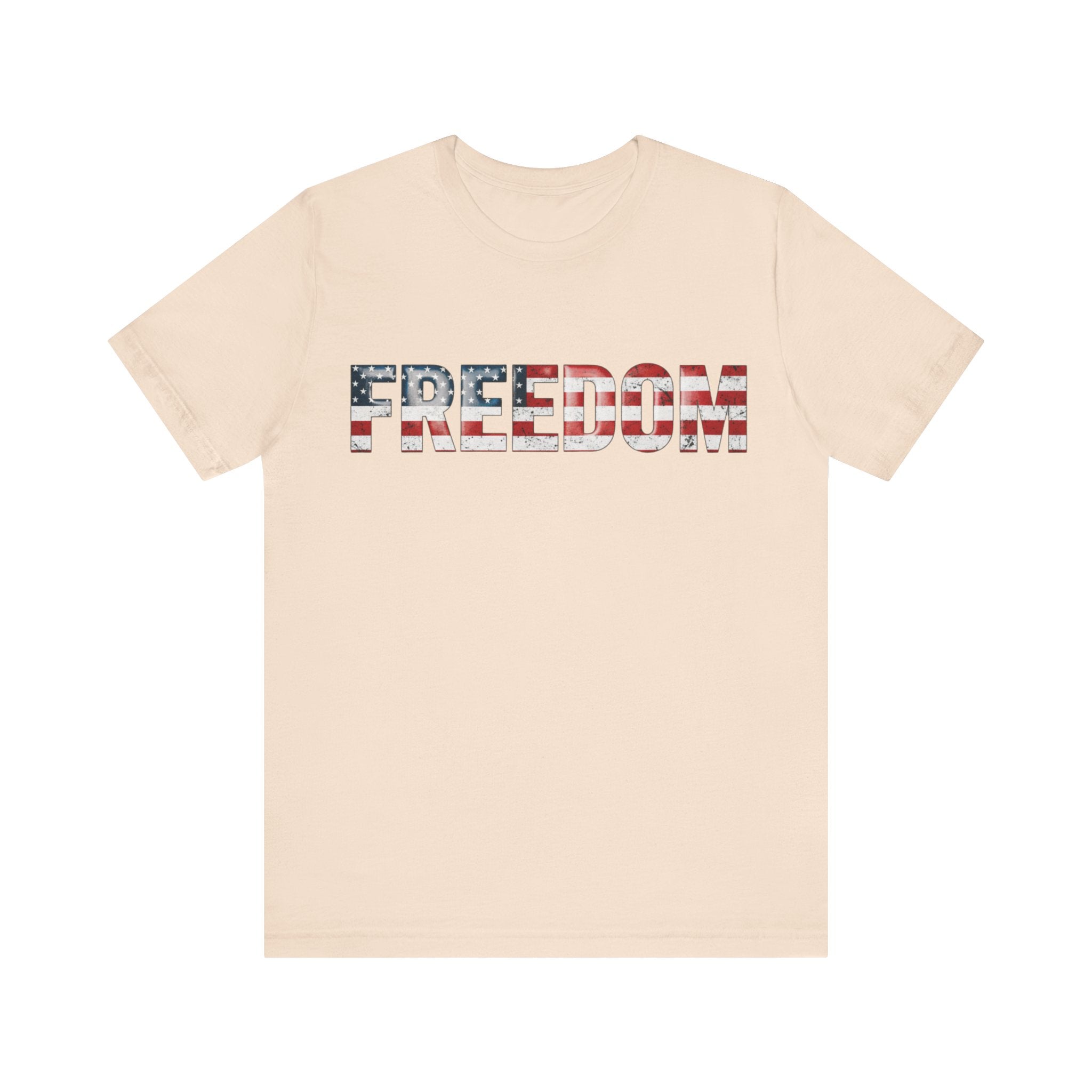 Patriotic Freedom Tee, Unisex T-Shirt, USA Flag Shirt, American Freedom Shirt, Gift for Independence Day, Casual Wear