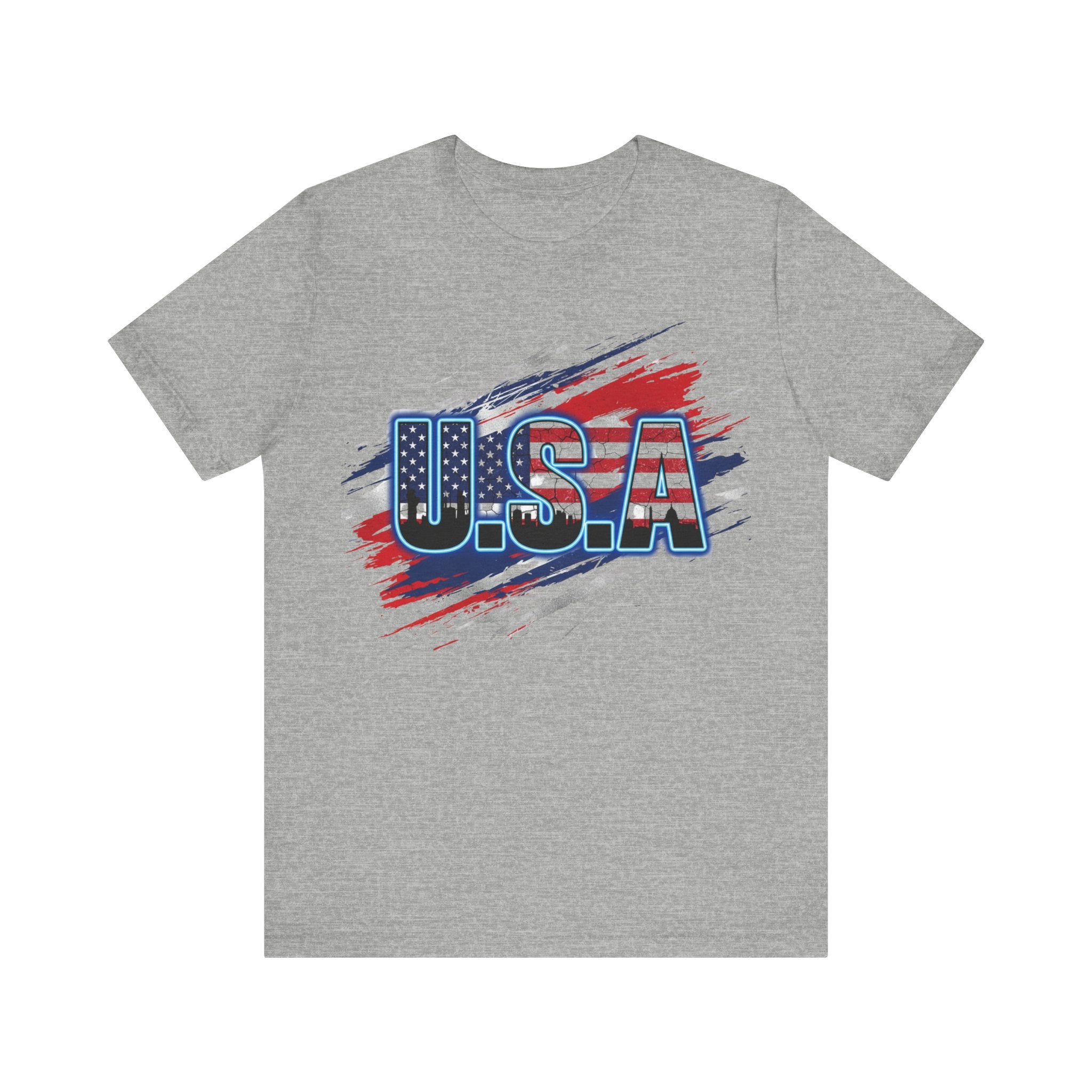 USA Patriotic Short Sleeve Tee | Perfect for Independence Day, Memorial Day, BBQs, Family Gatherings, Casual Outings