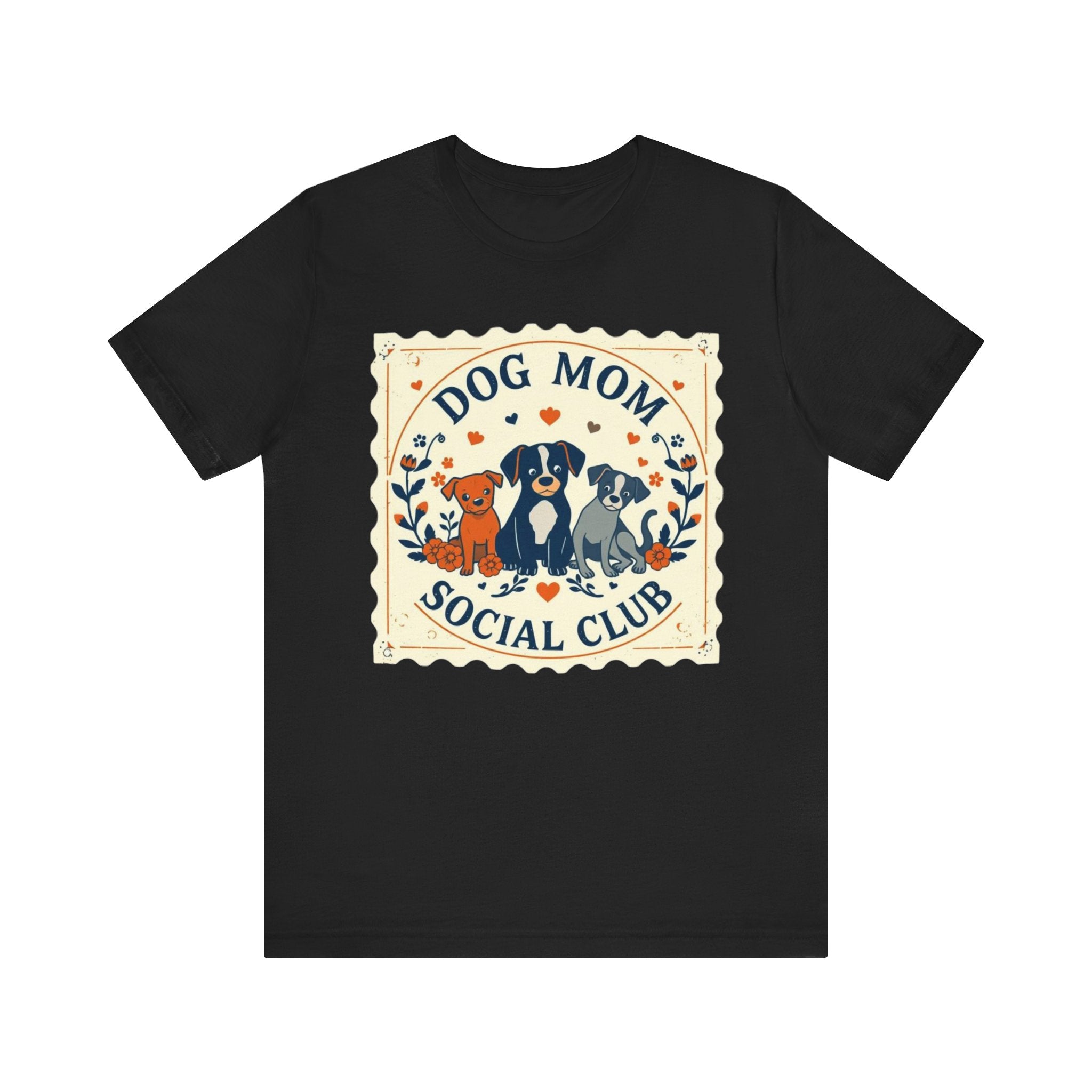 Dog Mom Social Club Tee, Dog Lover Gift, Unisex Graphic T-Shirt, Pet Owner Apparel, Cute Animal Tee, Gift for Dog Moms