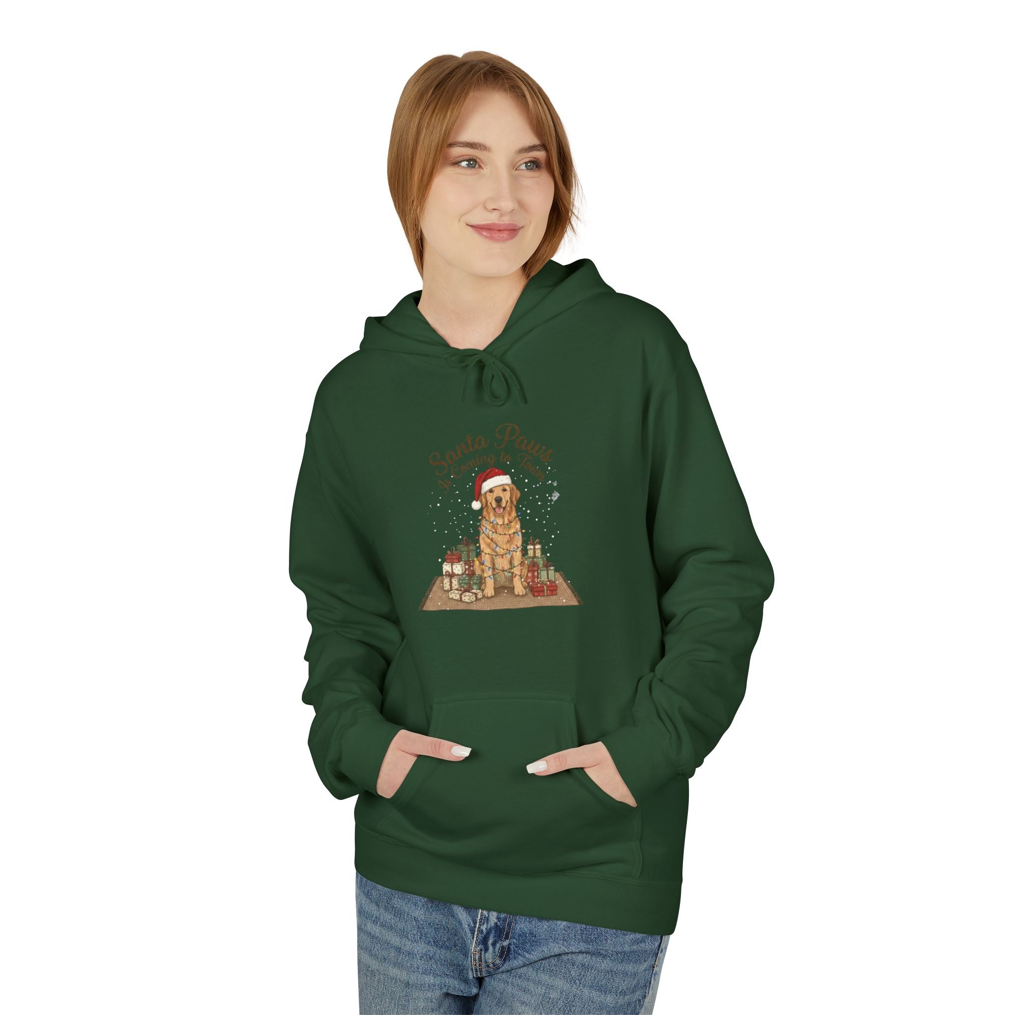 Santa Claus Christmas Fleece Hoodie