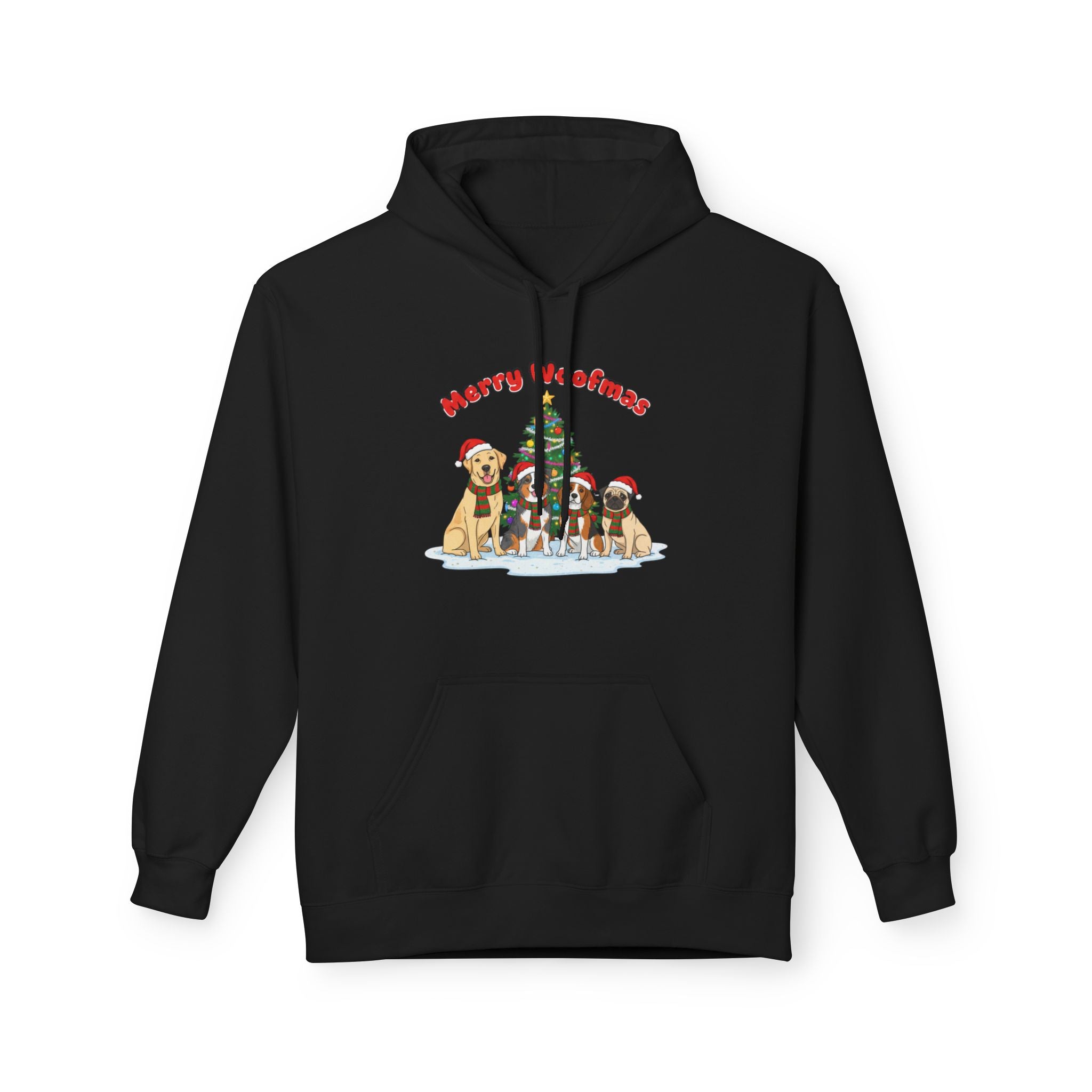 Festive Christmas Hoodie with Merry Christmas Design