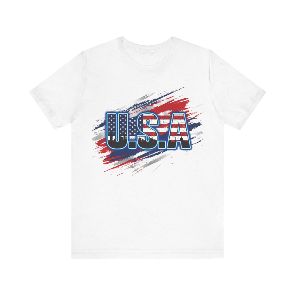 USA Patriotic Short Sleeve Tee | Perfect for Independence Day, Memorial Day, BBQs, Family Gatherings, Casual Outings
