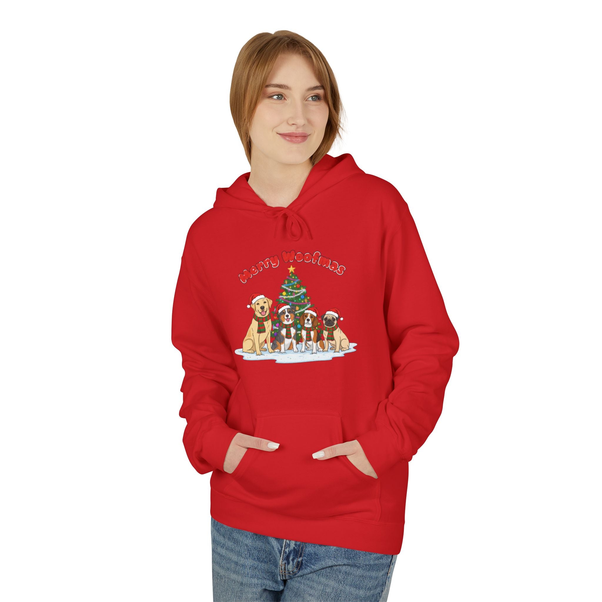 Festive Christmas Hoodie with Merry Christmas Design