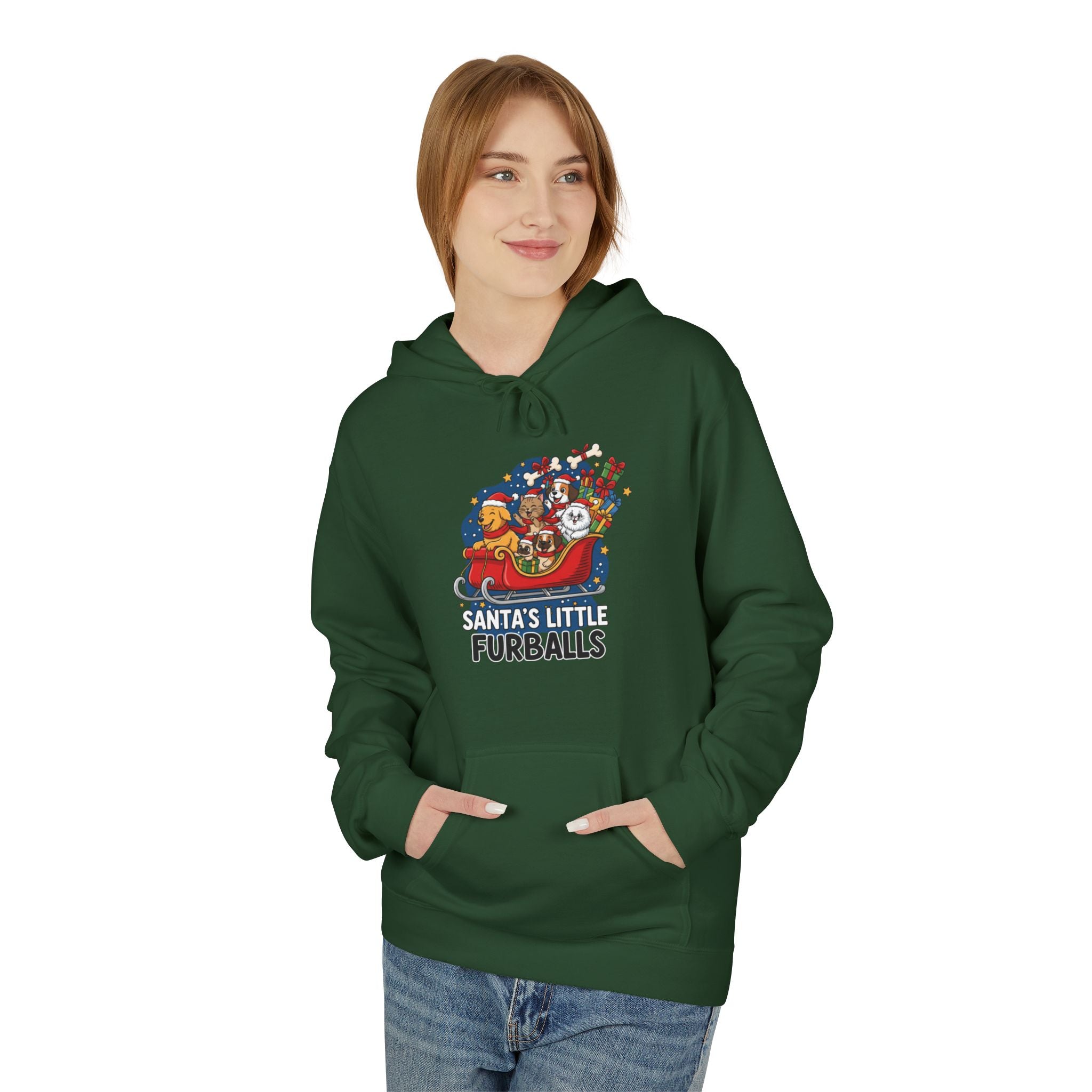 Fun Fleece Hoodie with Colorful Graphic