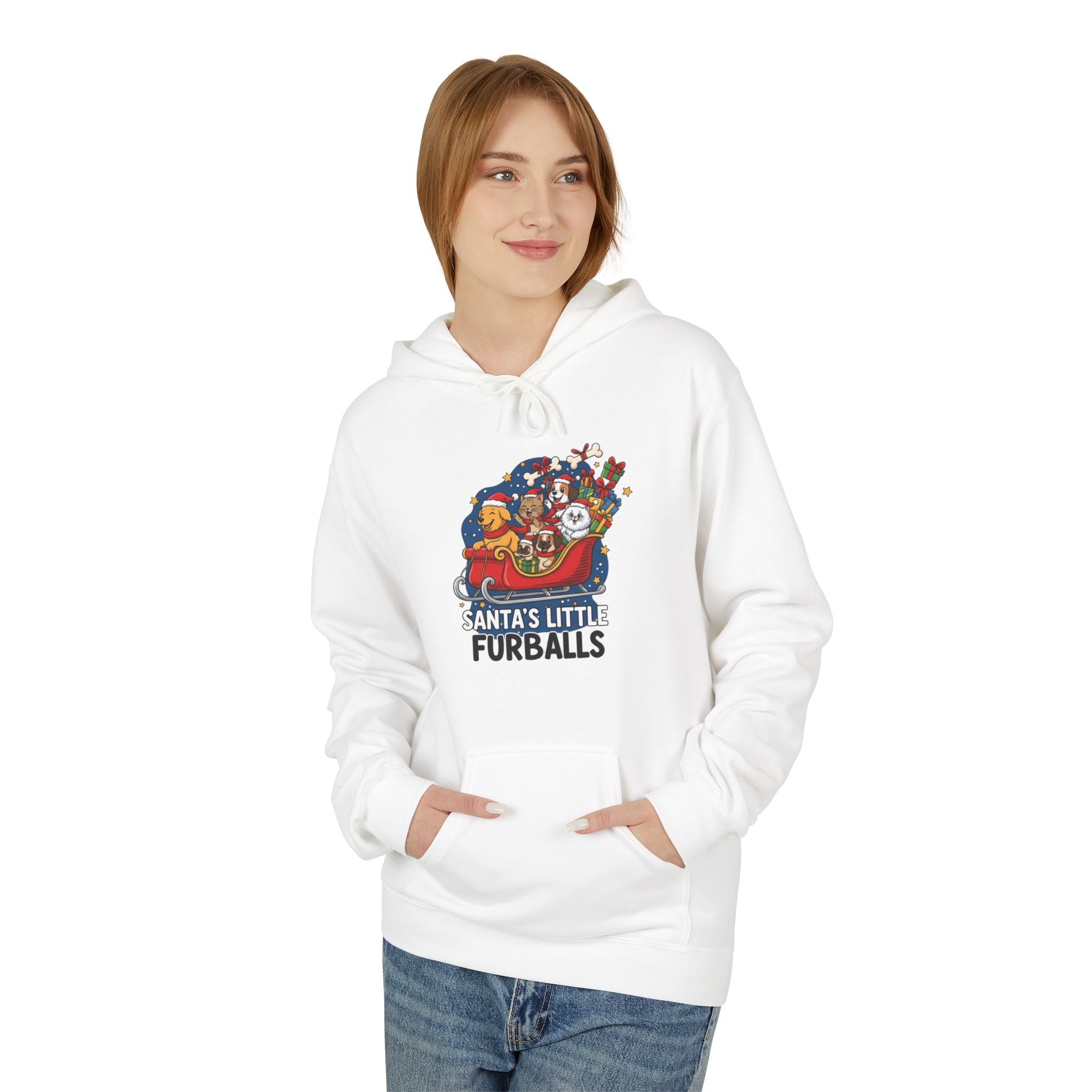 Fun Fleece Hoodie with Colorful Graphic