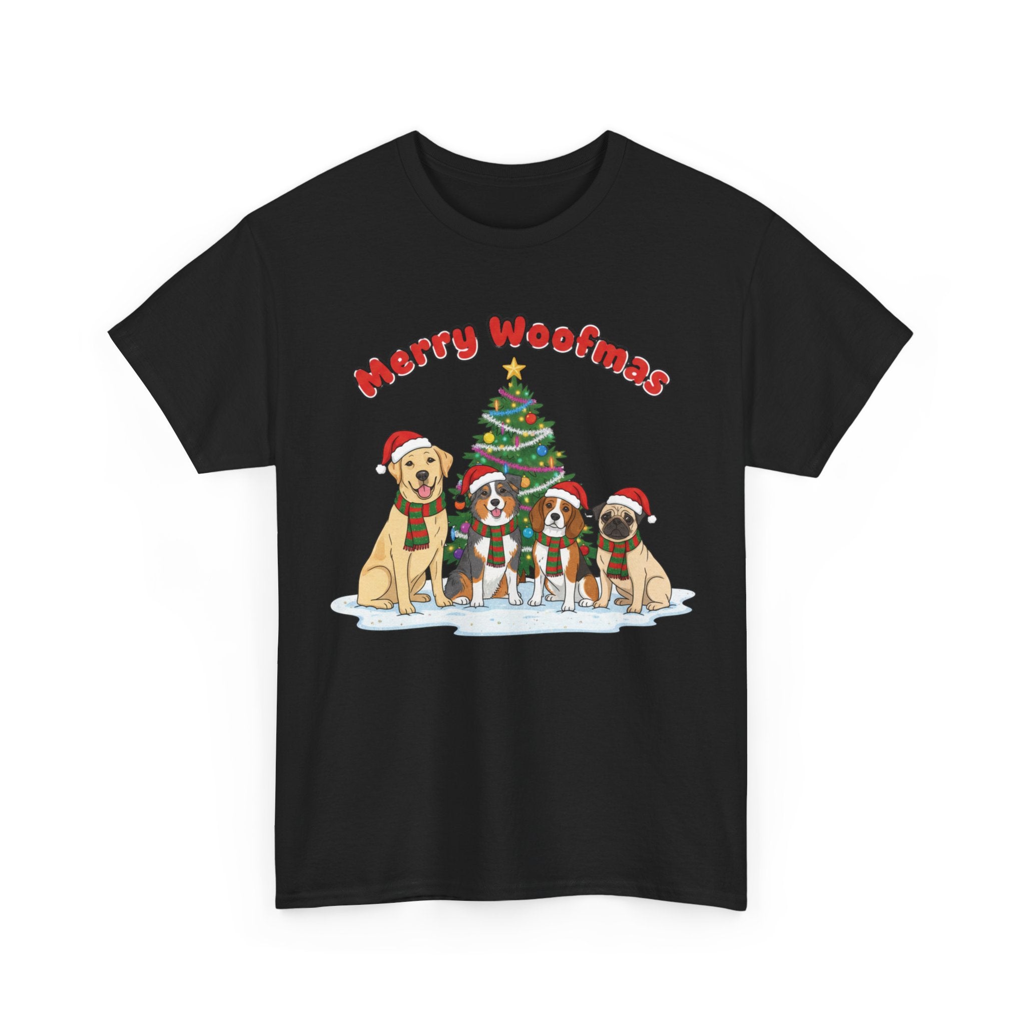 Merry Woofmas Unisex Heavy Cotton Tee
