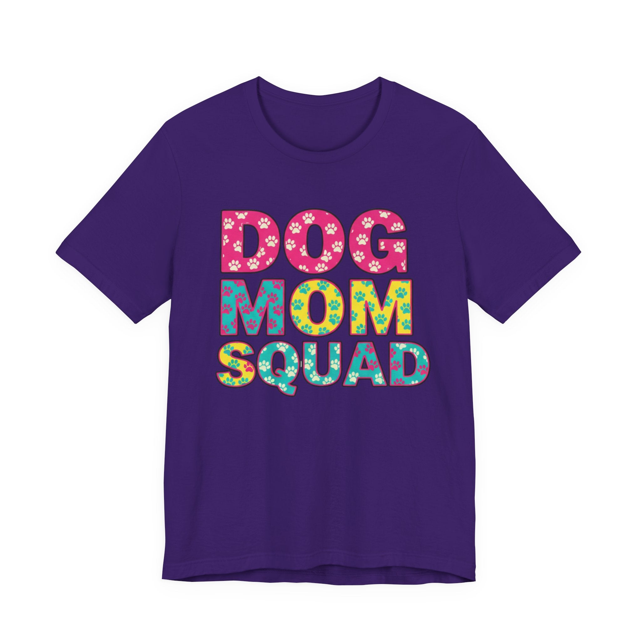 Dog Mom Squad Graphic Tee, Cute Pet Lover Shirt, Gift for Dog Owners, Fun Casual Wear, Dog Lover Apparel, Free Shipping