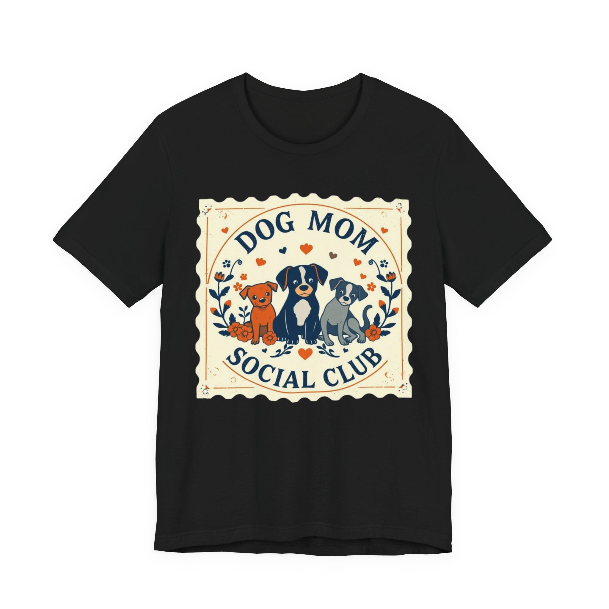 Dog Mom Social Club Tee, Dog Lover Gift, Unisex Graphic T-Shirt, Pet Owner Apparel, Cute Animal Tee, Gift for Dog Moms