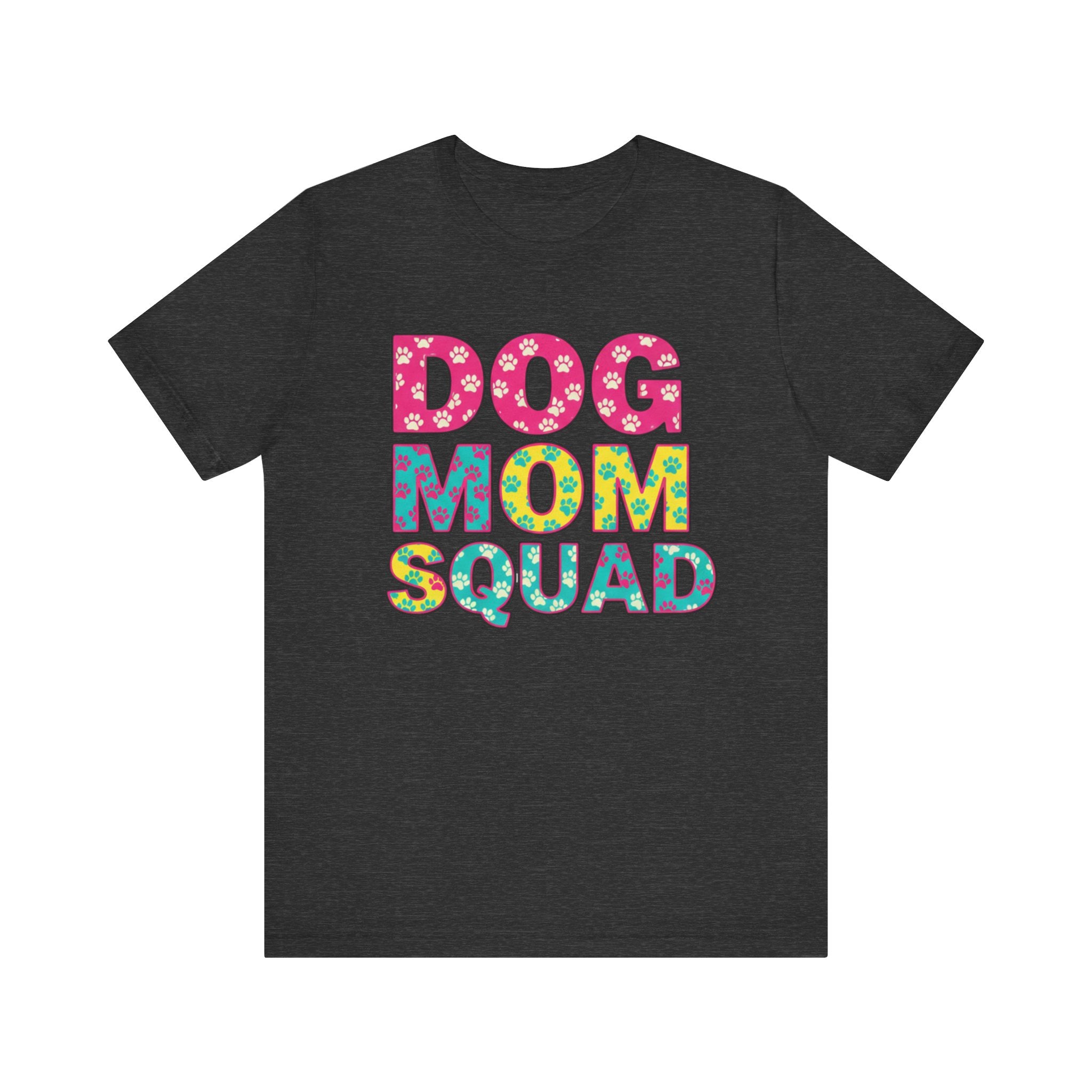 Dog Mom Squad Graphic Tee, Cute Pet Lover Shirt, Gift for Dog Owners, Fun Casual Wear, Dog Lover Apparel, Free Shipping