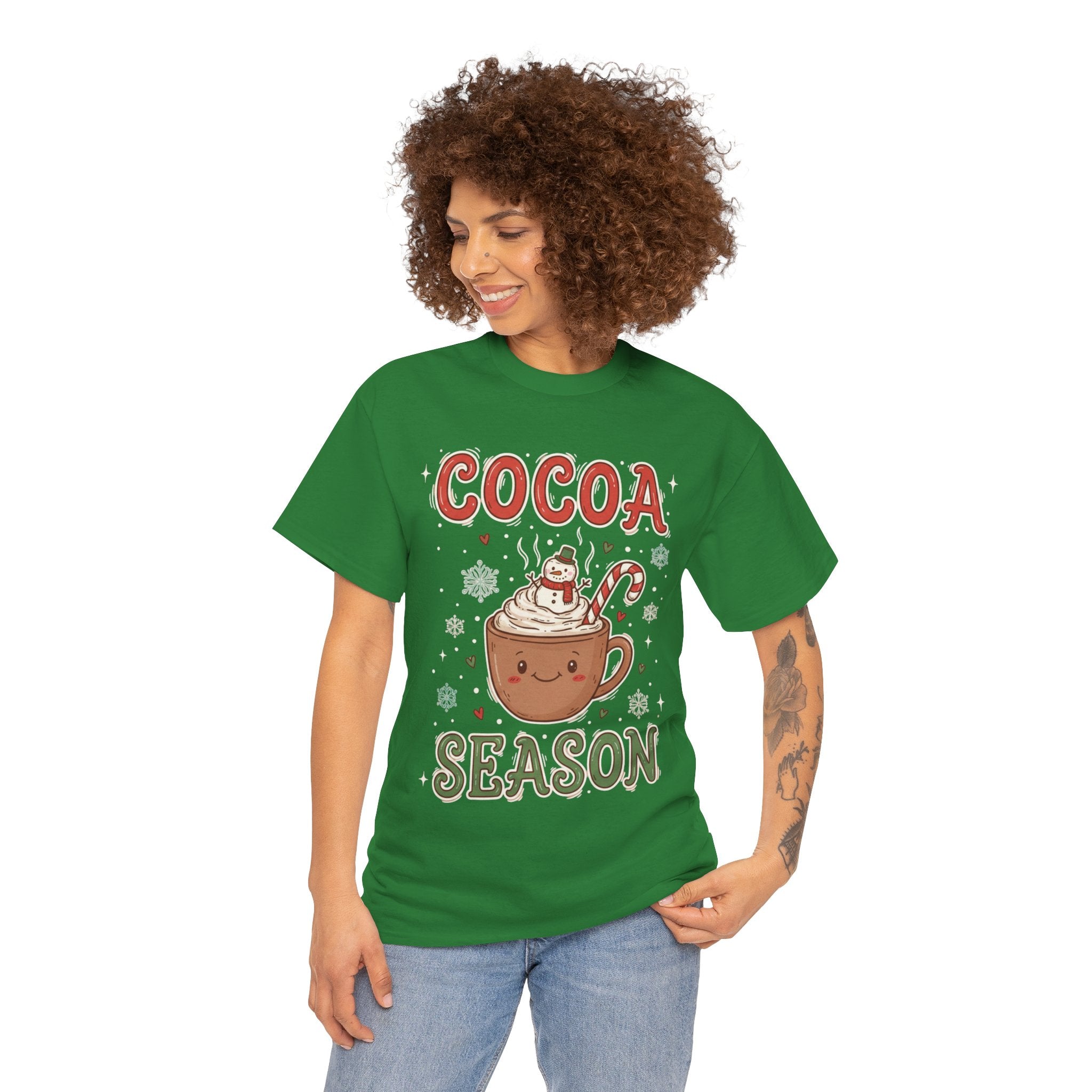 Cocoa Season Christmas Shirt – Cute Hot Cocoa Holiday Tee