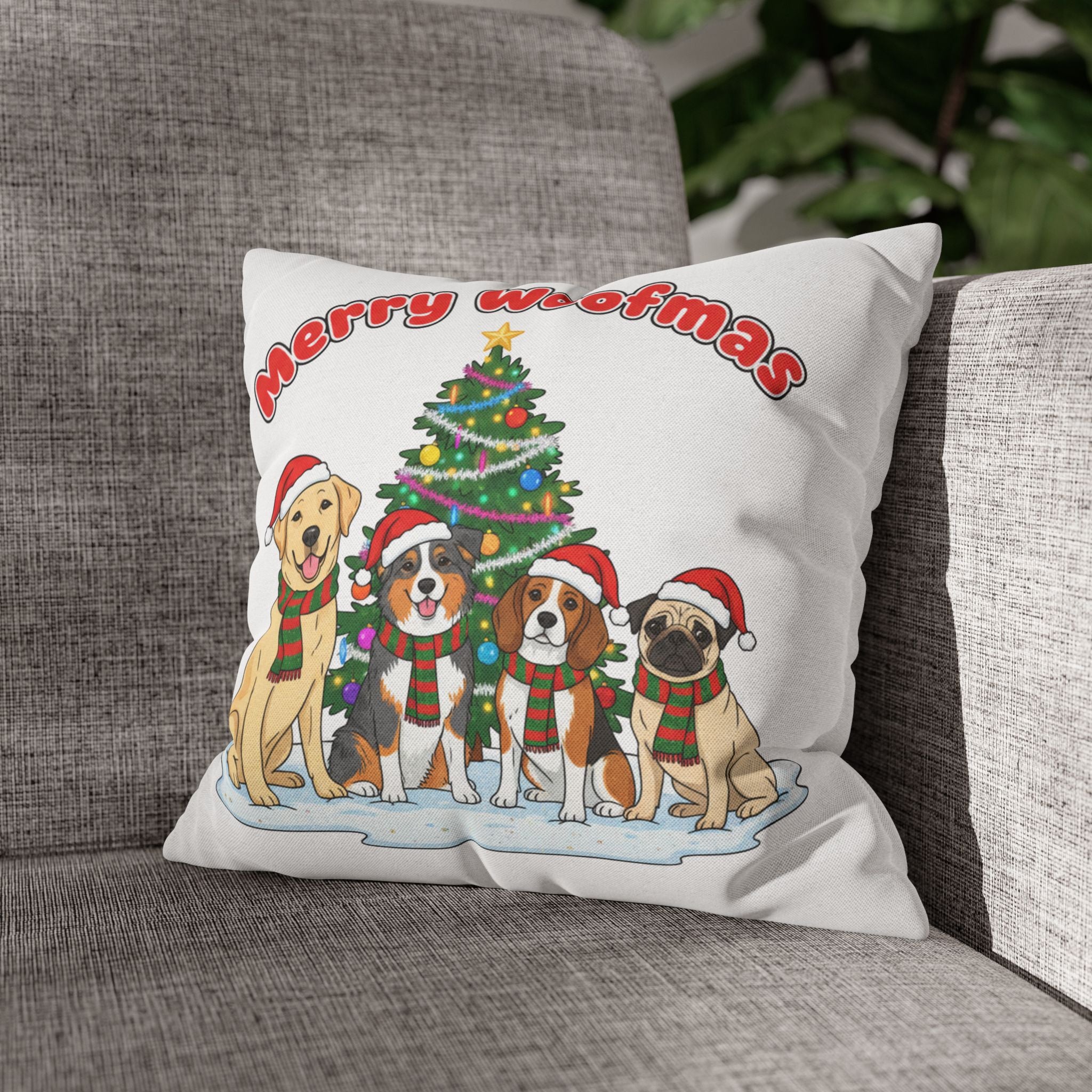 Merry Woofmas Pillowcase