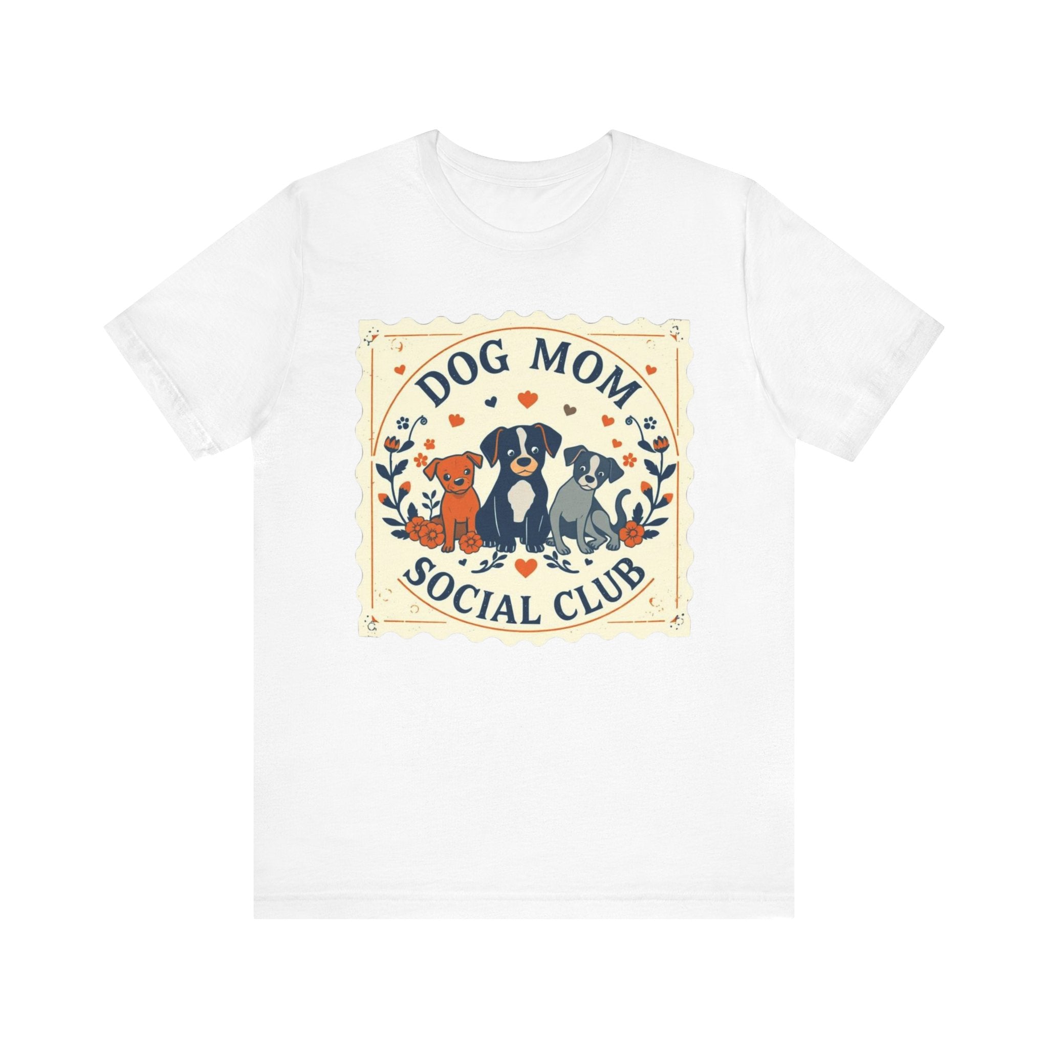 Dog Mom Social Club Tee, Dog Lover Gift, Unisex Graphic T-Shirt, Pet Owner Apparel, Cute Animal Tee, Gift for Dog Moms