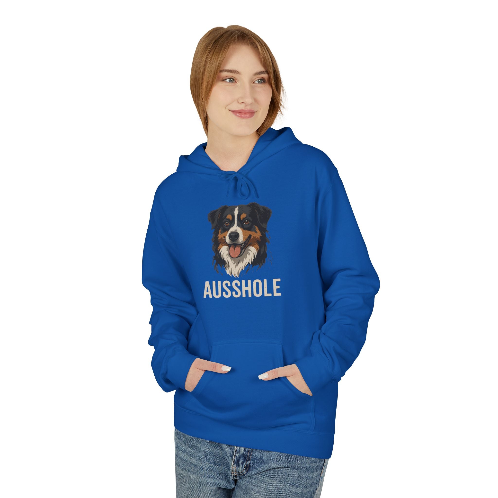 Funny Dog Owner Hoodie, Dog Lover Gift, Ausshole Hoodie, Animal Humor Sweatshirt, Unisex Pet Lover Apparel