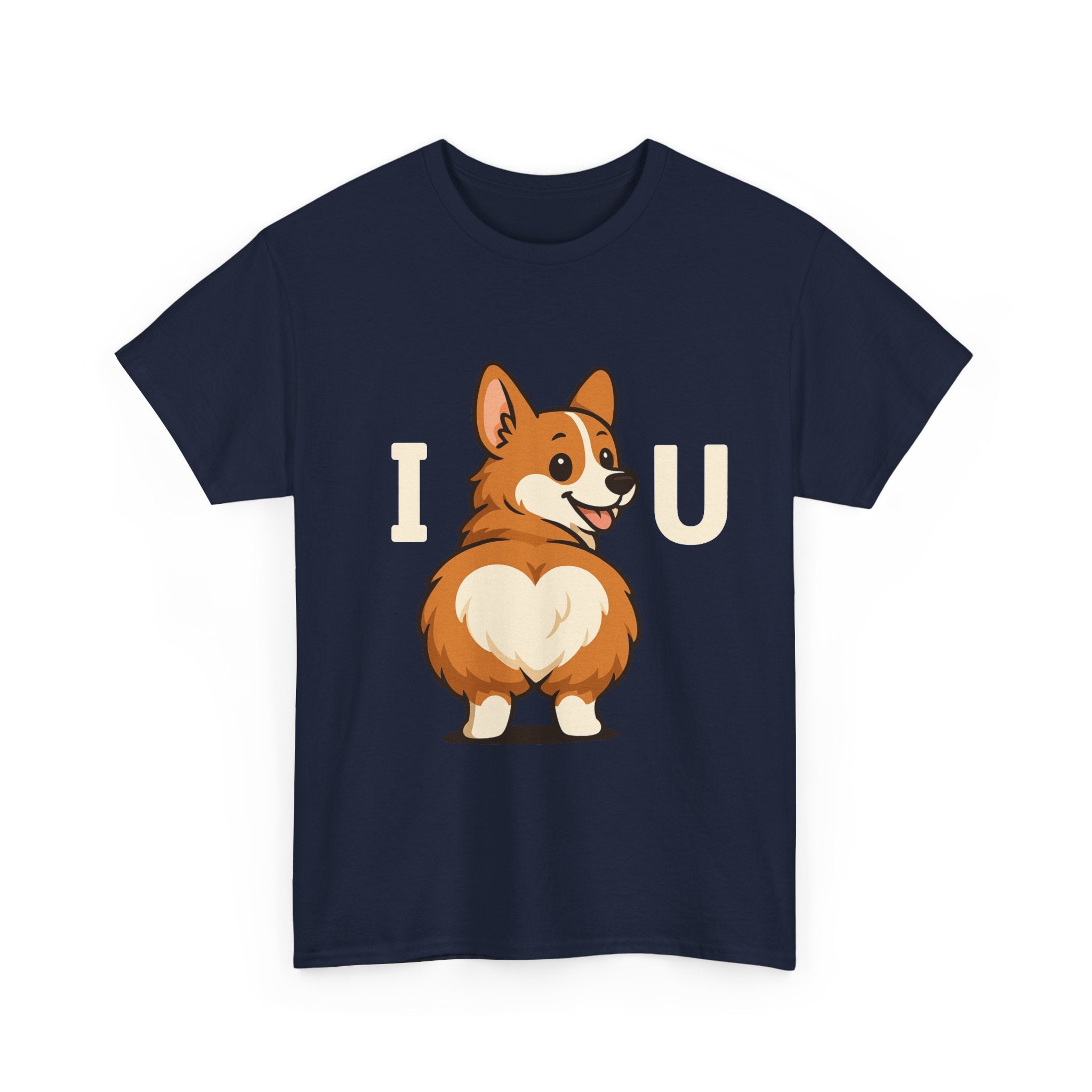 Corgi Love Unisex Tee - Cute Dog Shirt, I U Shirt, Pet Lover Gift, Casual Wear, Birthday Gift, Animal Lover Apparel