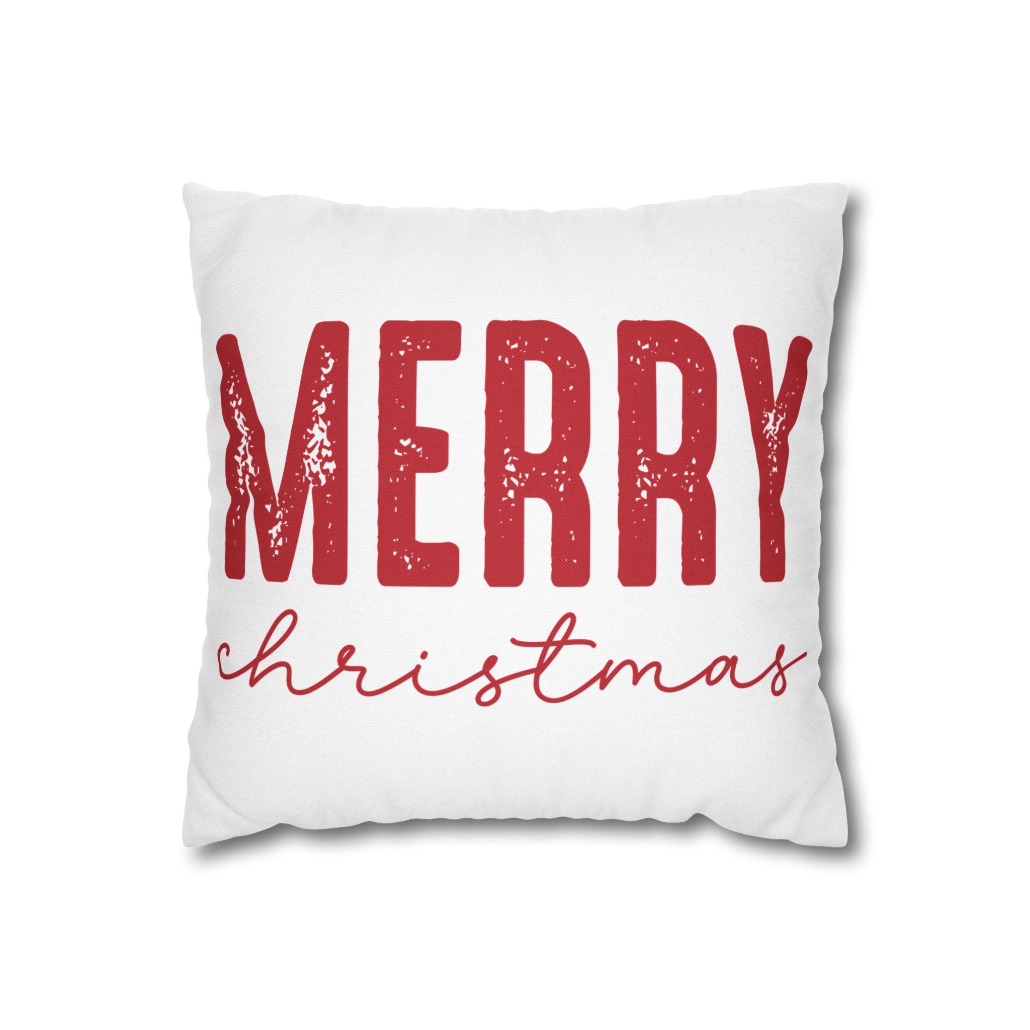 Christmas Decorative Pillowcase, Holiday Decor, Merry Christmas Pillow Cover, Cozy Home Accents, Festive Gift Idea