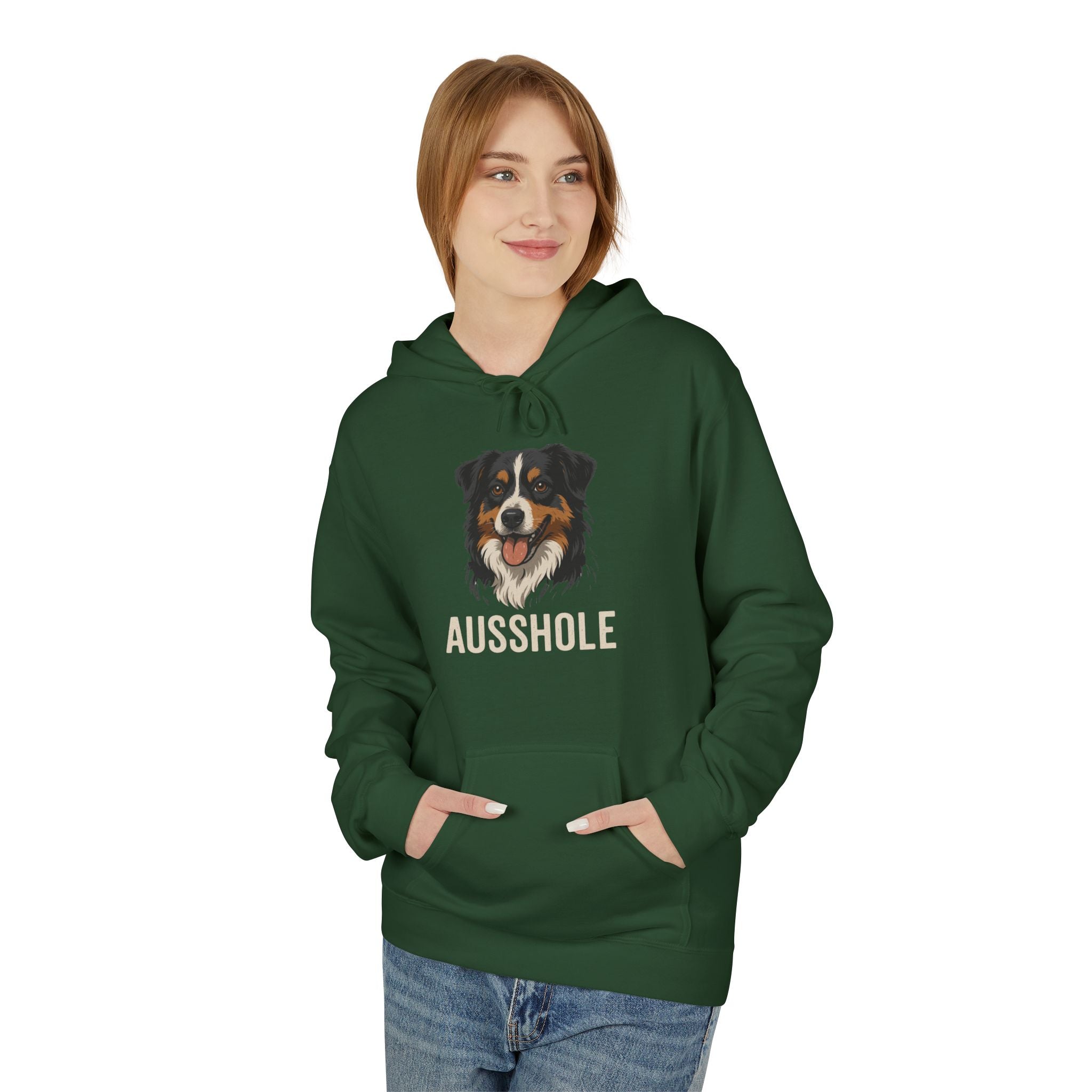 Funny Dog Owner Hoodie, Dog Lover Gift, Ausshole Hoodie, Animal Humor Sweatshirt, Unisex Pet Lover Apparel