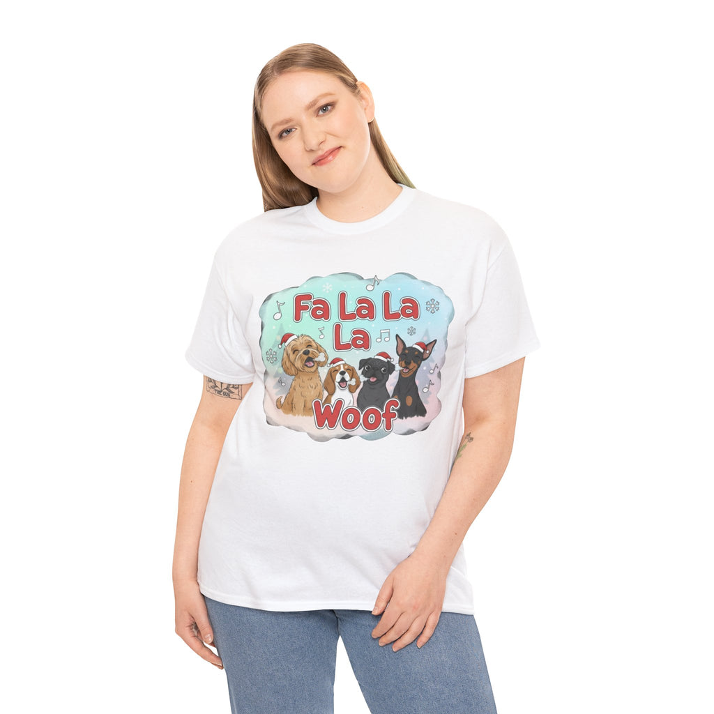 Holiday Dog Lover Tee - "Fa La La La Woof"