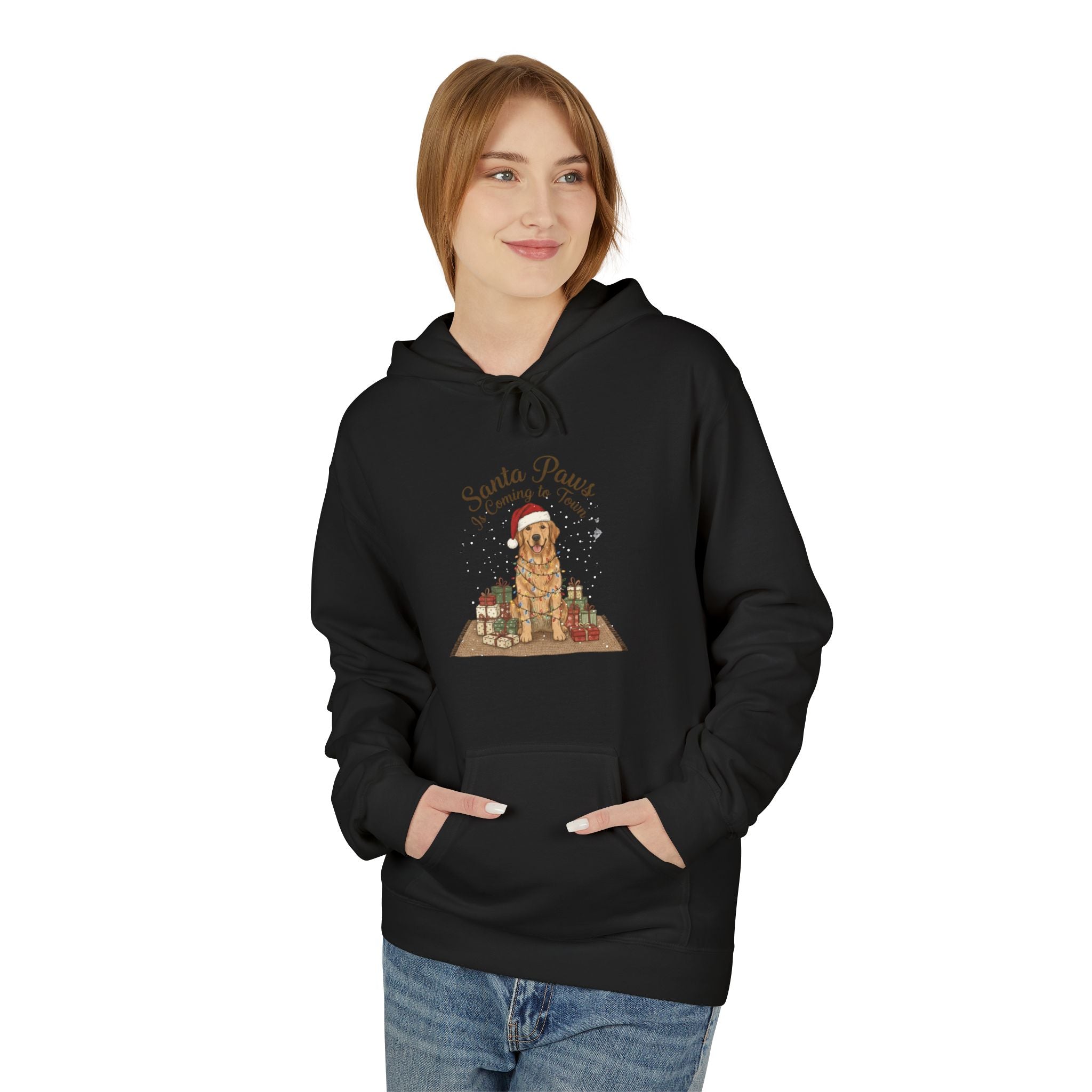 Santa Claus Christmas Fleece Hoodie