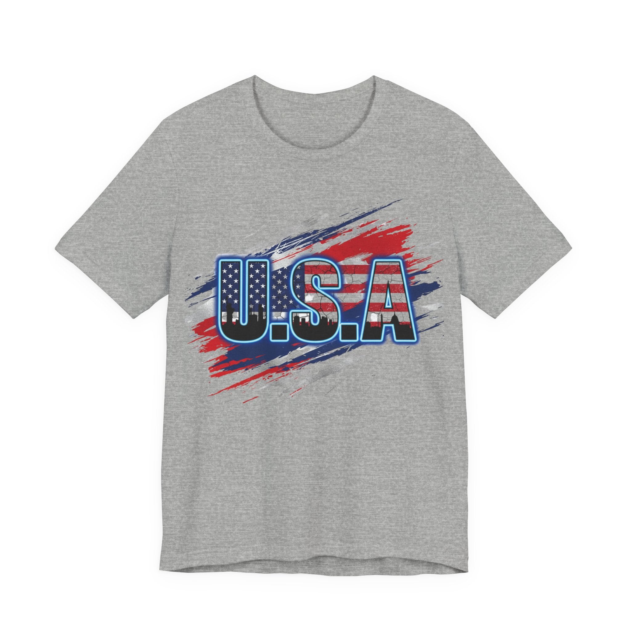USA Patriotic Short Sleeve Tee | Perfect for Independence Day, Memorial Day, BBQs, Family Gatherings, Casual Outings