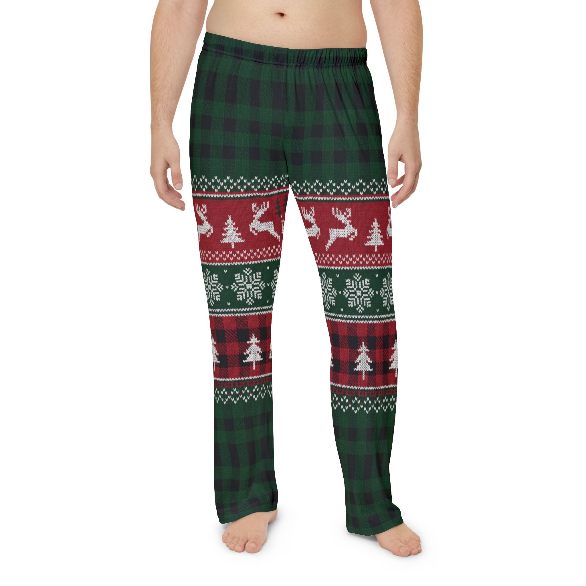 Cozy Men's Holiday Pajama Pants - Festive Christmas Design