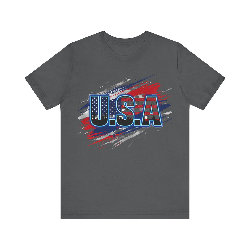 USA Patriotic Short Sleeve Tee | Perfect for Independence Day, Memorial Day, BBQs, Family Gatherings, Casual Outings