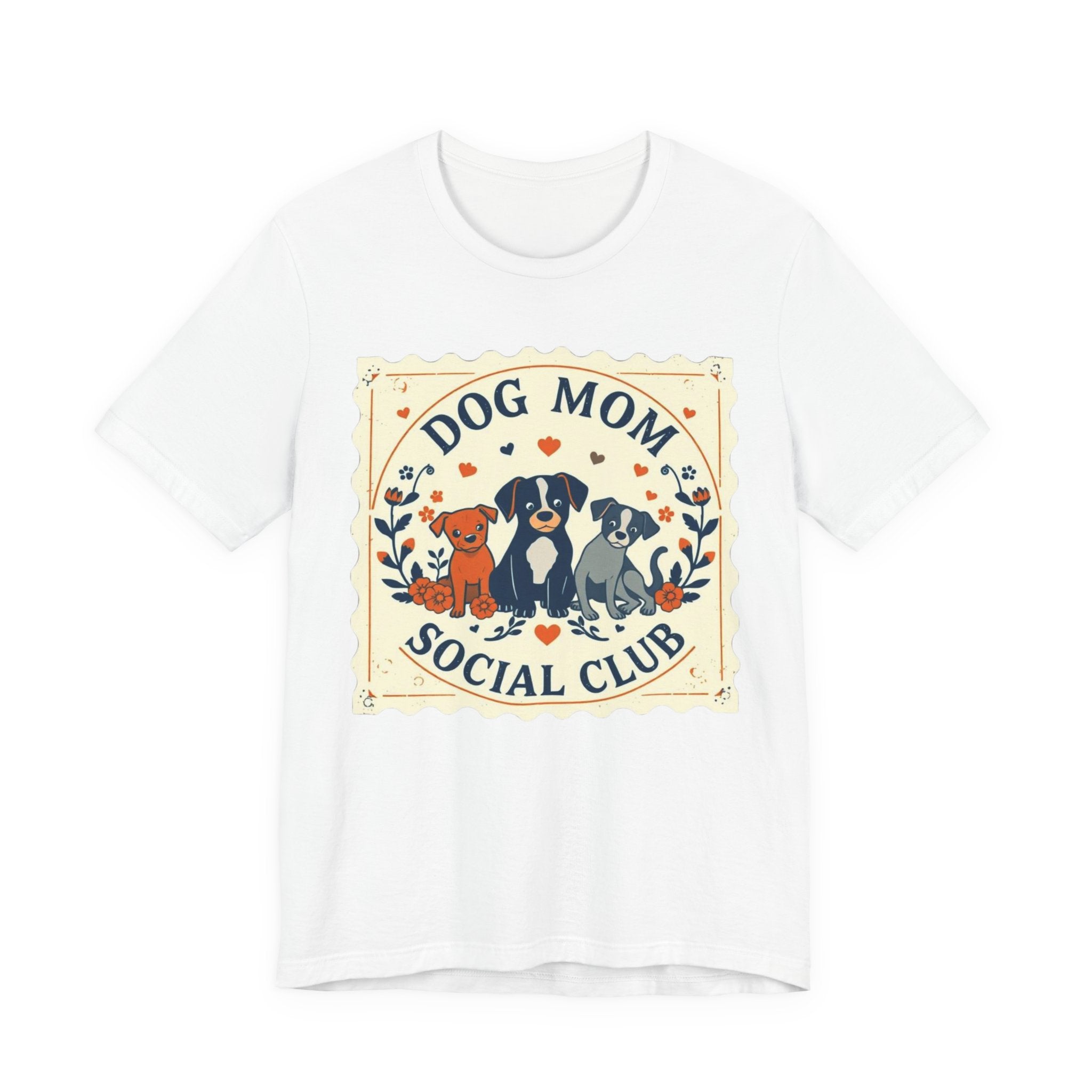 Dog Mom Social Club Tee, Dog Lover Gift, Unisex Graphic T-Shirt, Pet Owner Apparel, Cute Animal Tee, Gift for Dog Moms