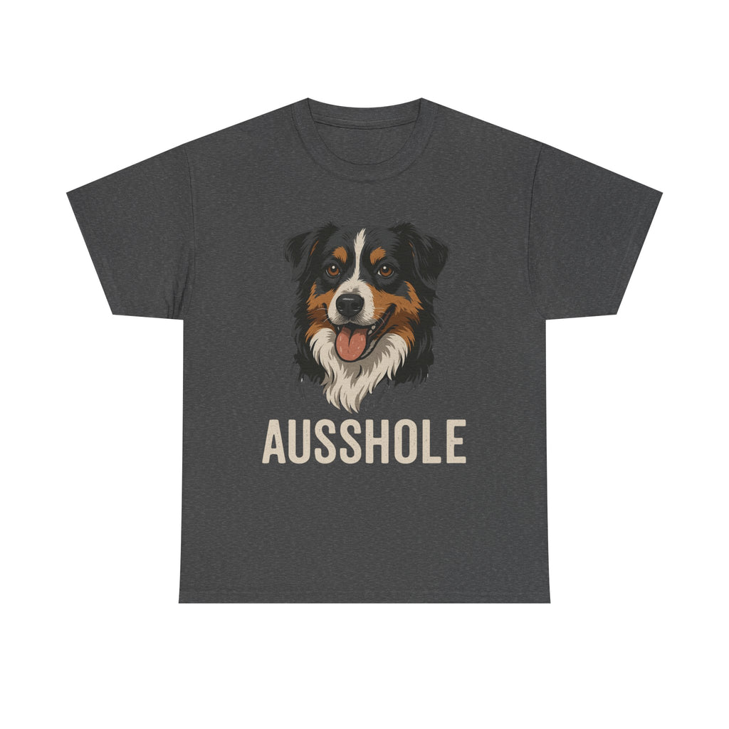 Funny Dog Lover Tee, Unisex Heavy Cotton T-Shirt, Aussie Humor Gift, Pet Owner Apparel, Cute Canine Shirt, Dog Owner Present