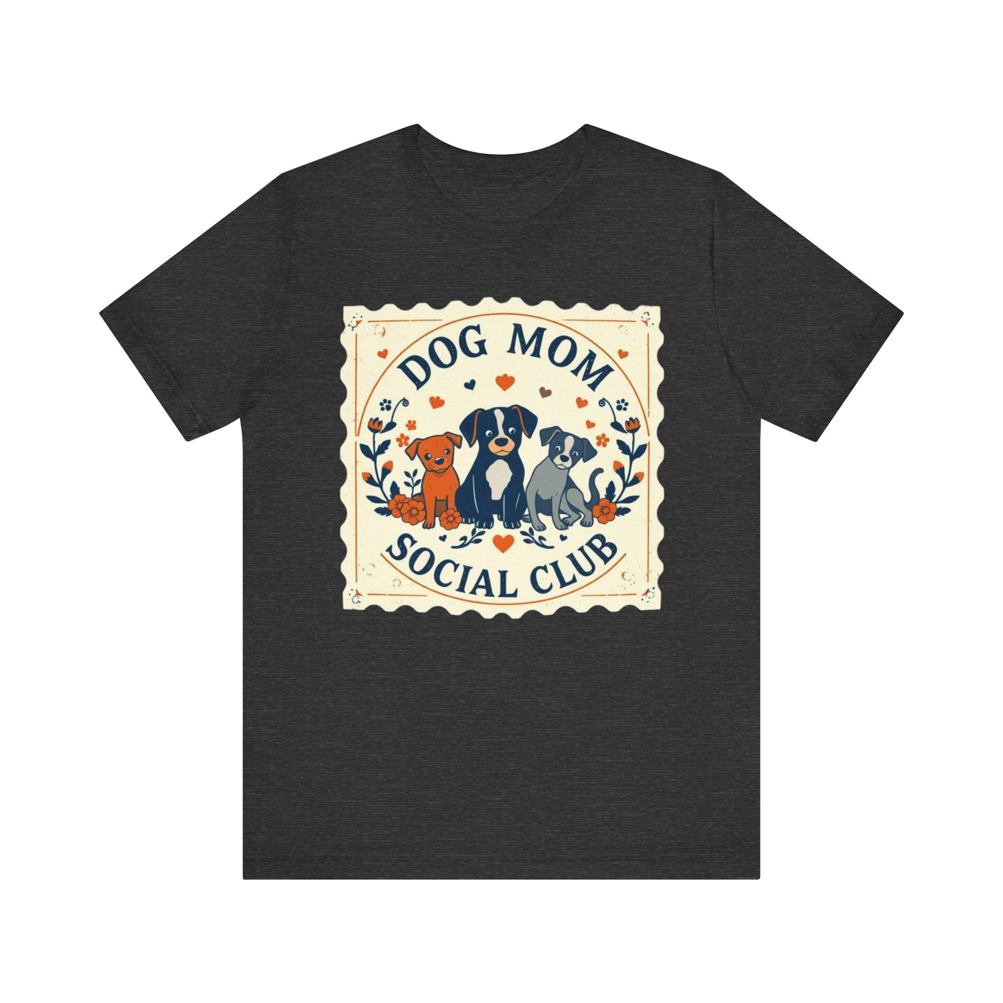 Dog Mom Social Club Tee, Dog Lover Gift, Unisex Graphic T-Shirt, Pet Owner Apparel, Cute Animal Tee, Gift for Dog Moms
