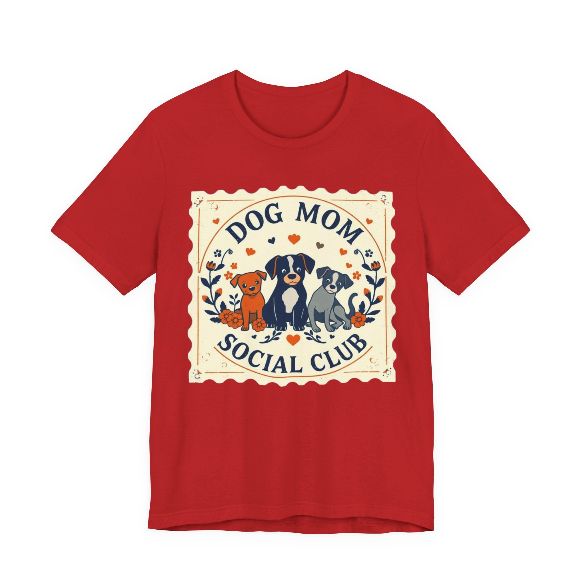 Dog Mom Social Club Tee, Dog Lover Gift, Unisex Graphic T-Shirt, Pet Owner Apparel, Cute Animal Tee, Gift for Dog Moms
