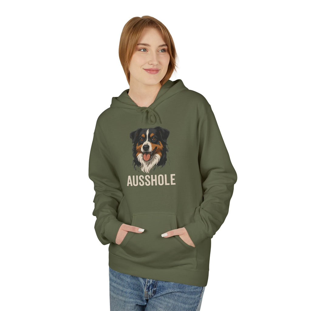 Funny Dog Owner Hoodie, Dog Lover Gift, Ausshole Hoodie, Animal Humor Sweatshirt, Unisex Pet Lover Apparel
