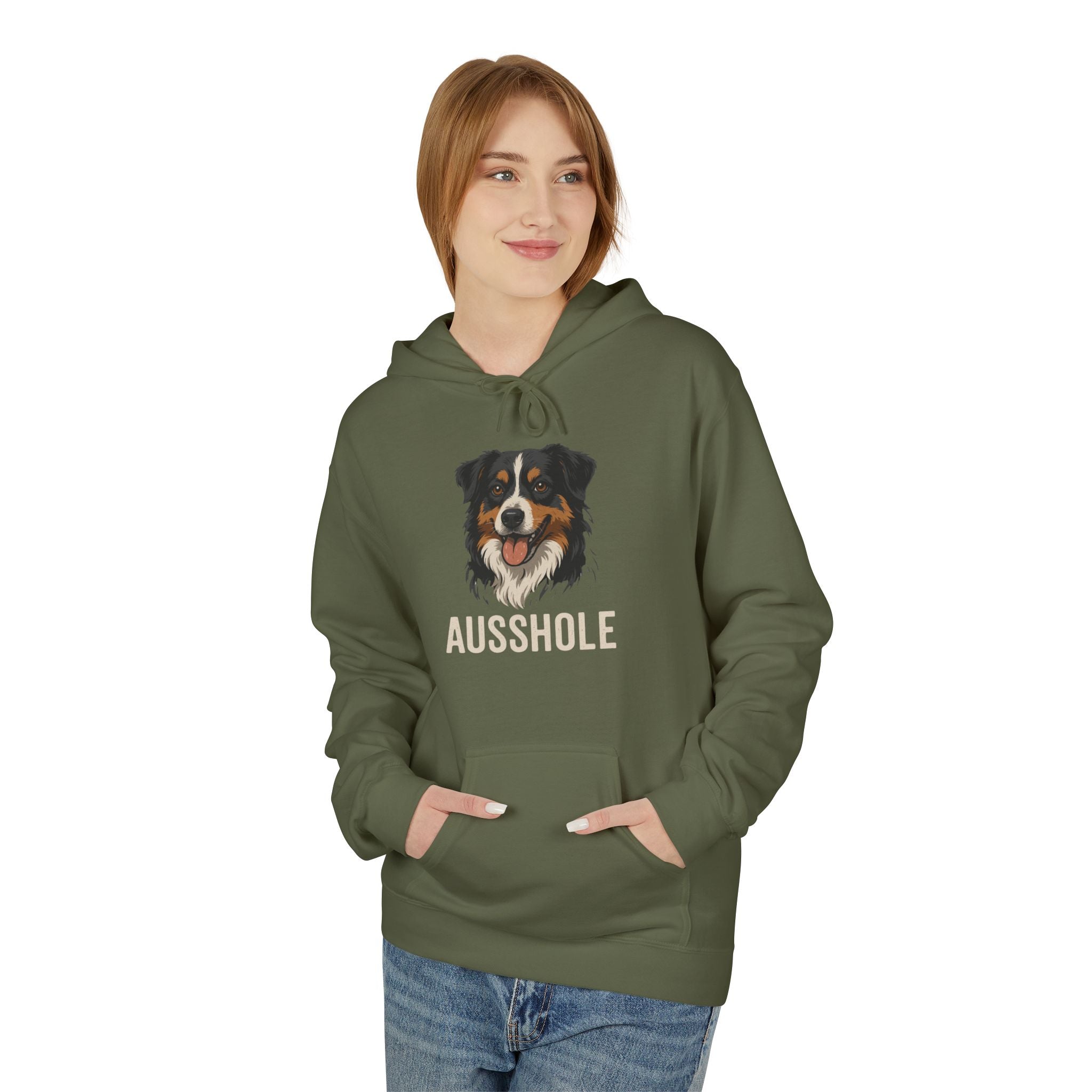 Funny Dog Owner Hoodie, Dog Lover Gift, Ausshole Hoodie, Animal Humor Sweatshirt, Unisex Pet Lover Apparel