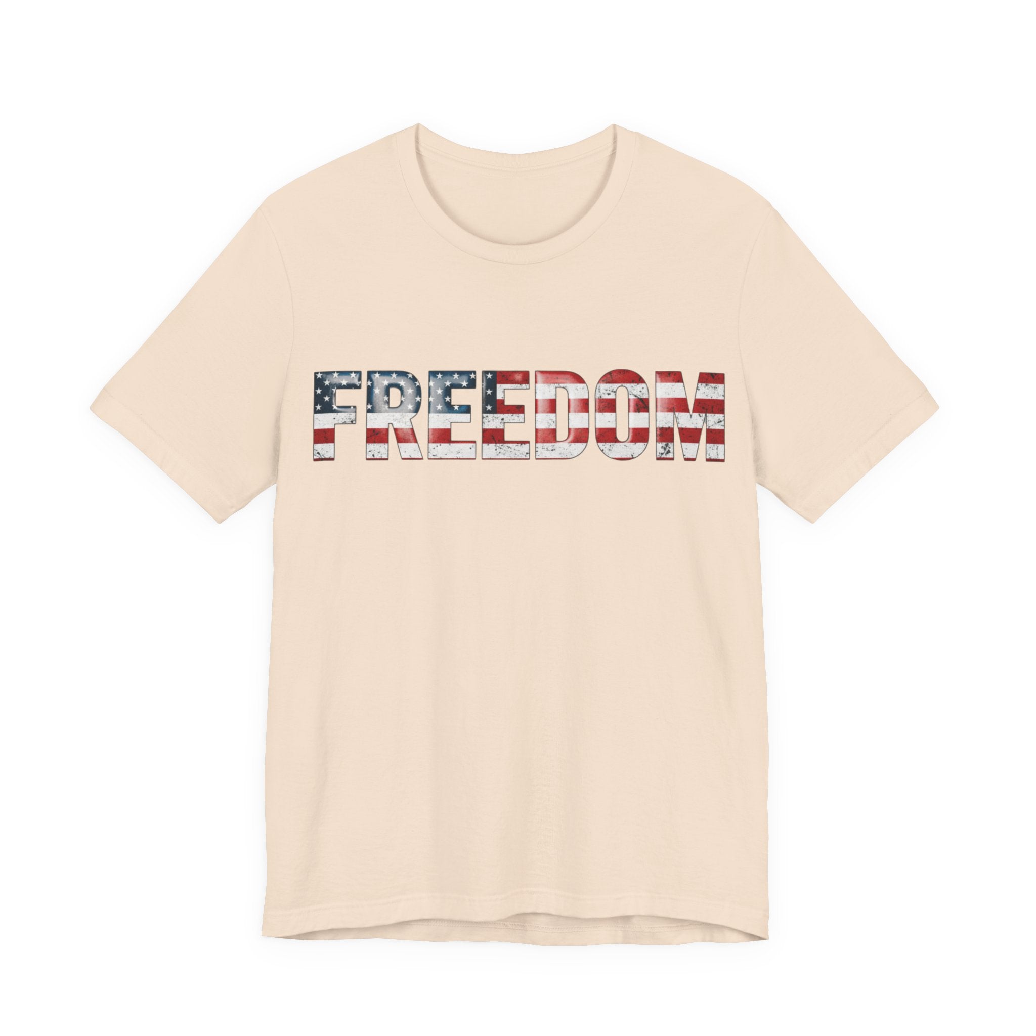 Patriotic Freedom Tee, Unisex T-Shirt, USA Flag Shirt, American Freedom Shirt, Gift for Independence Day, Casual Wear