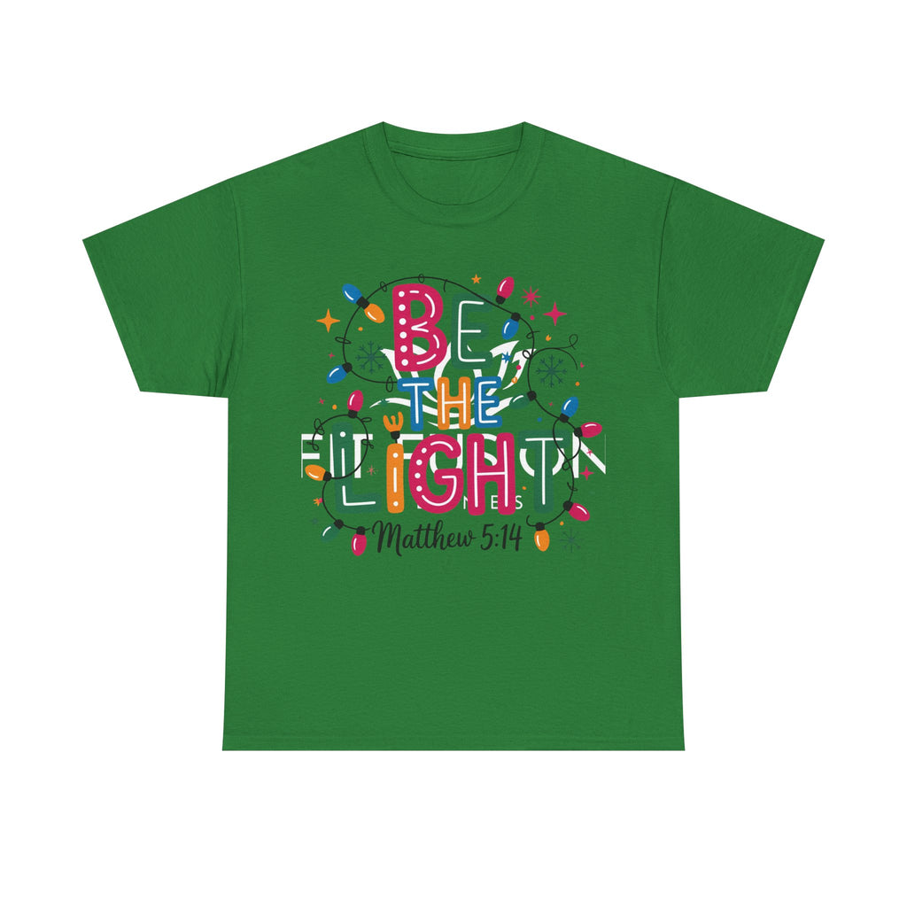 Be The Light Christmas Shirt – Matthew 5:14 Christian Holiday Tee