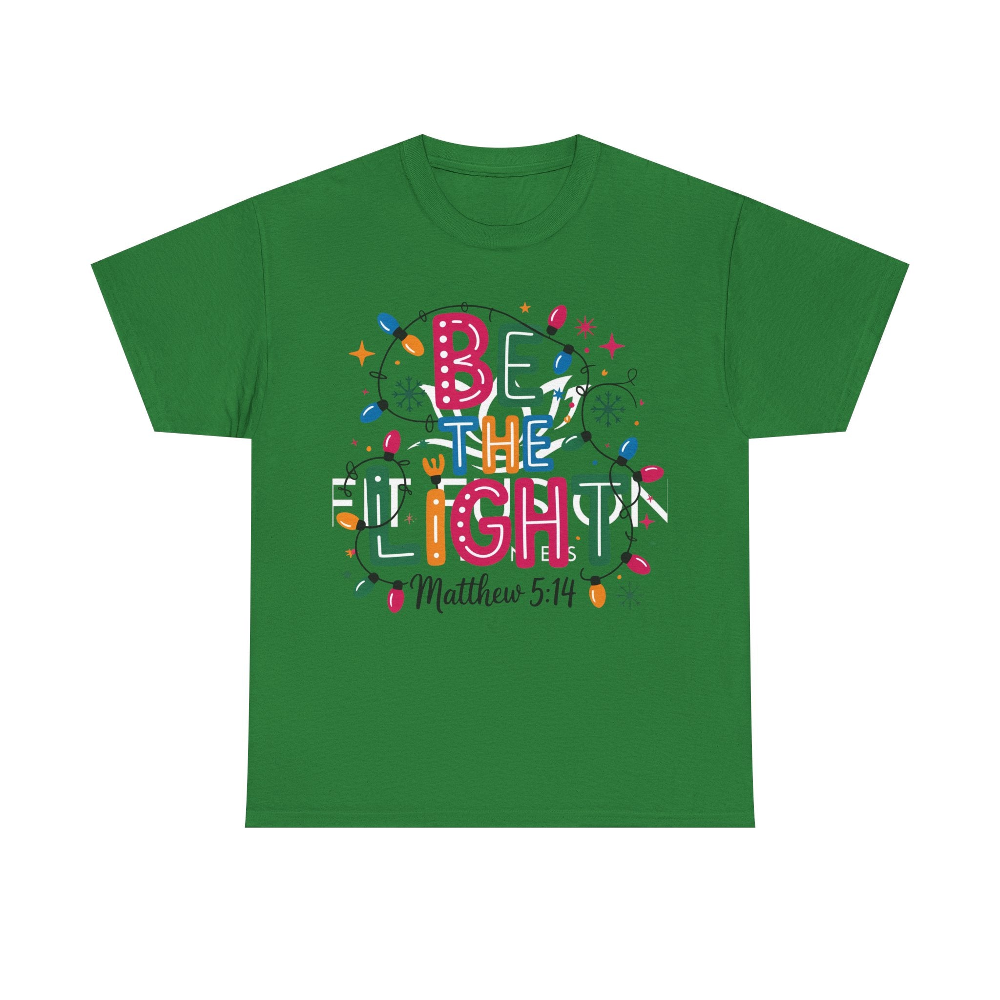 Be The Light Christmas Shirt – Matthew 5:14 Christian Holiday Tee