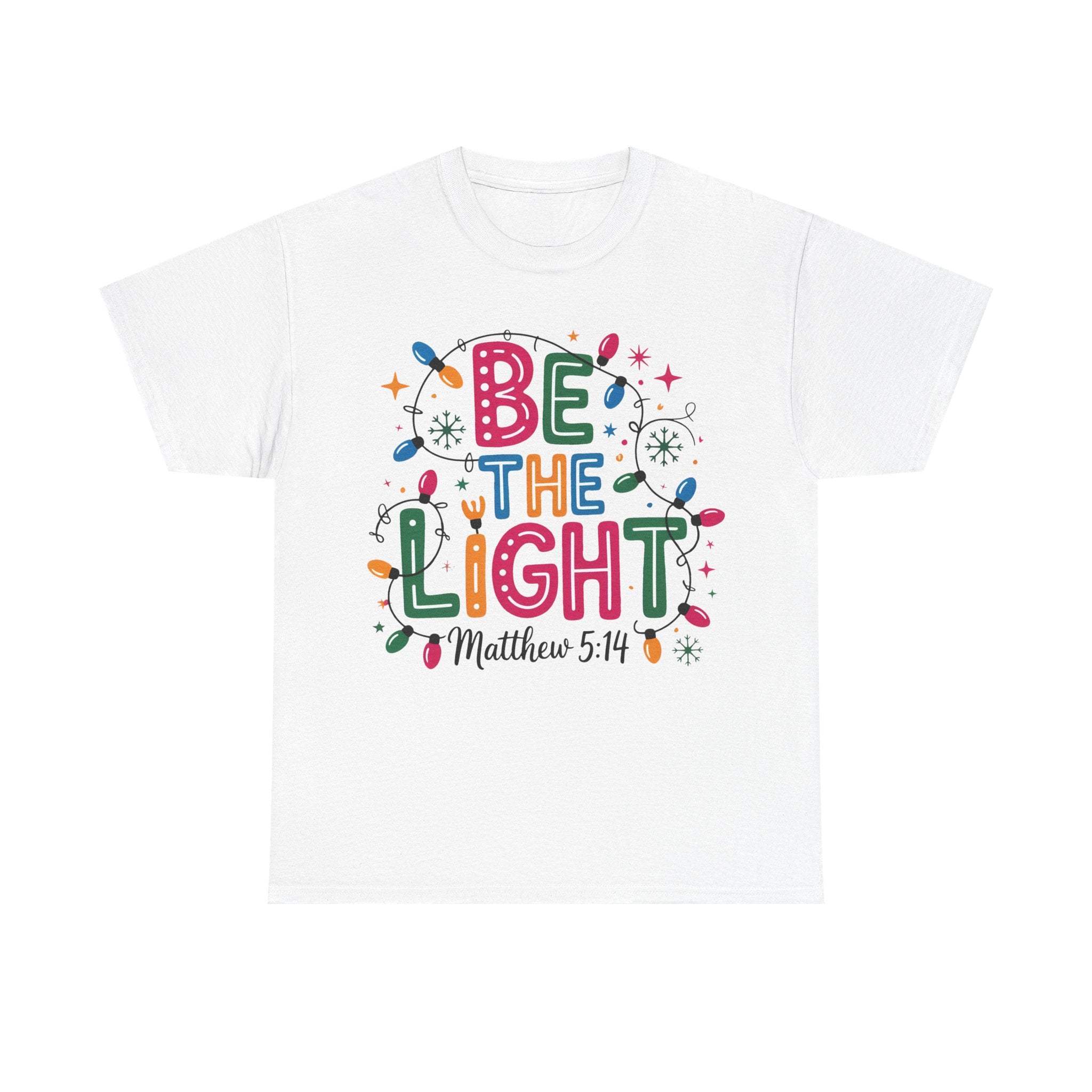 Be The Light Christmas Shirt – Matthew 5:14 Christian Holiday Tee