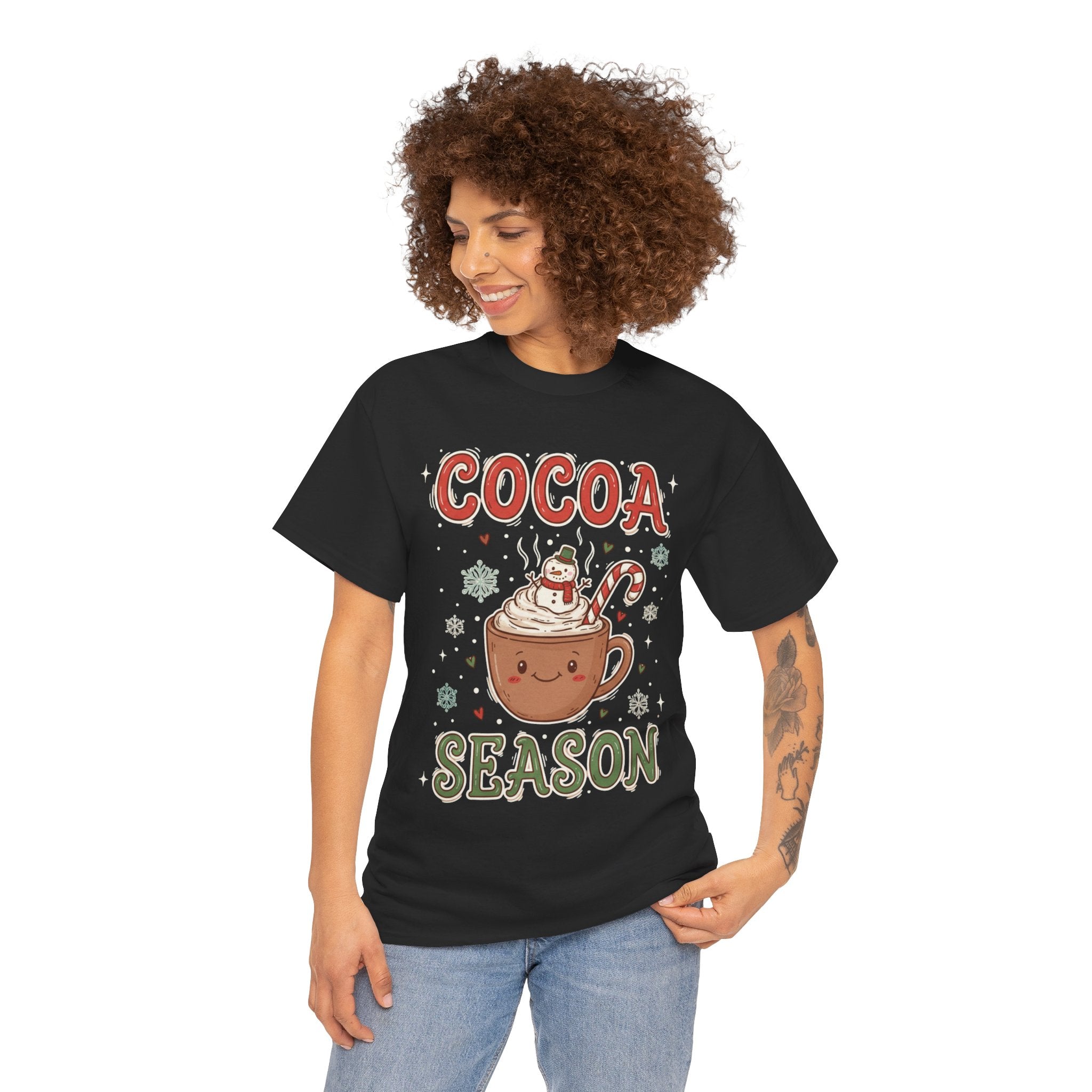 Cocoa Season Christmas Shirt – Cute Hot Cocoa Holiday Tee